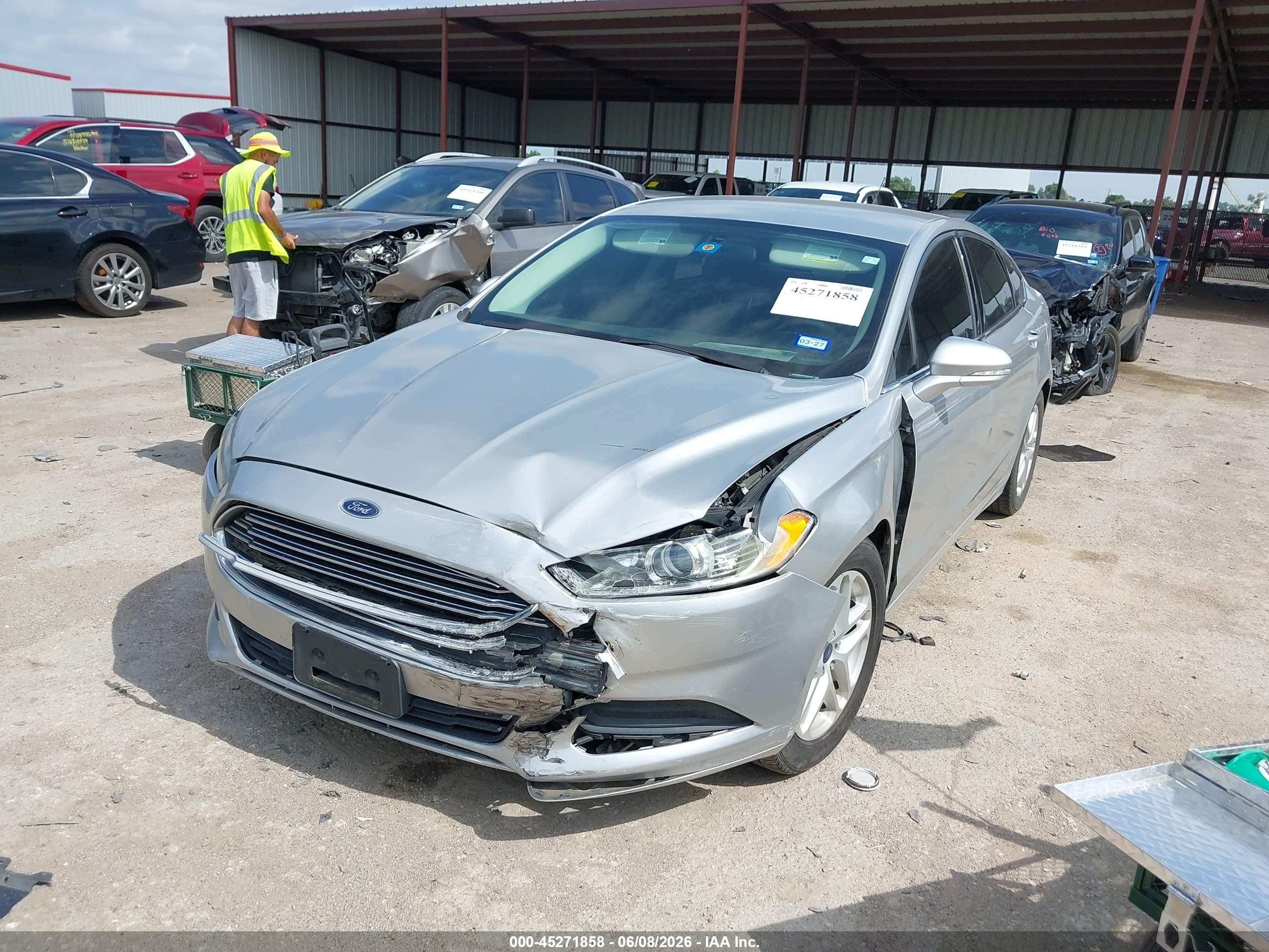 2015 Ford Fusion Se Silver vin: 3FA6P0H70FR169408