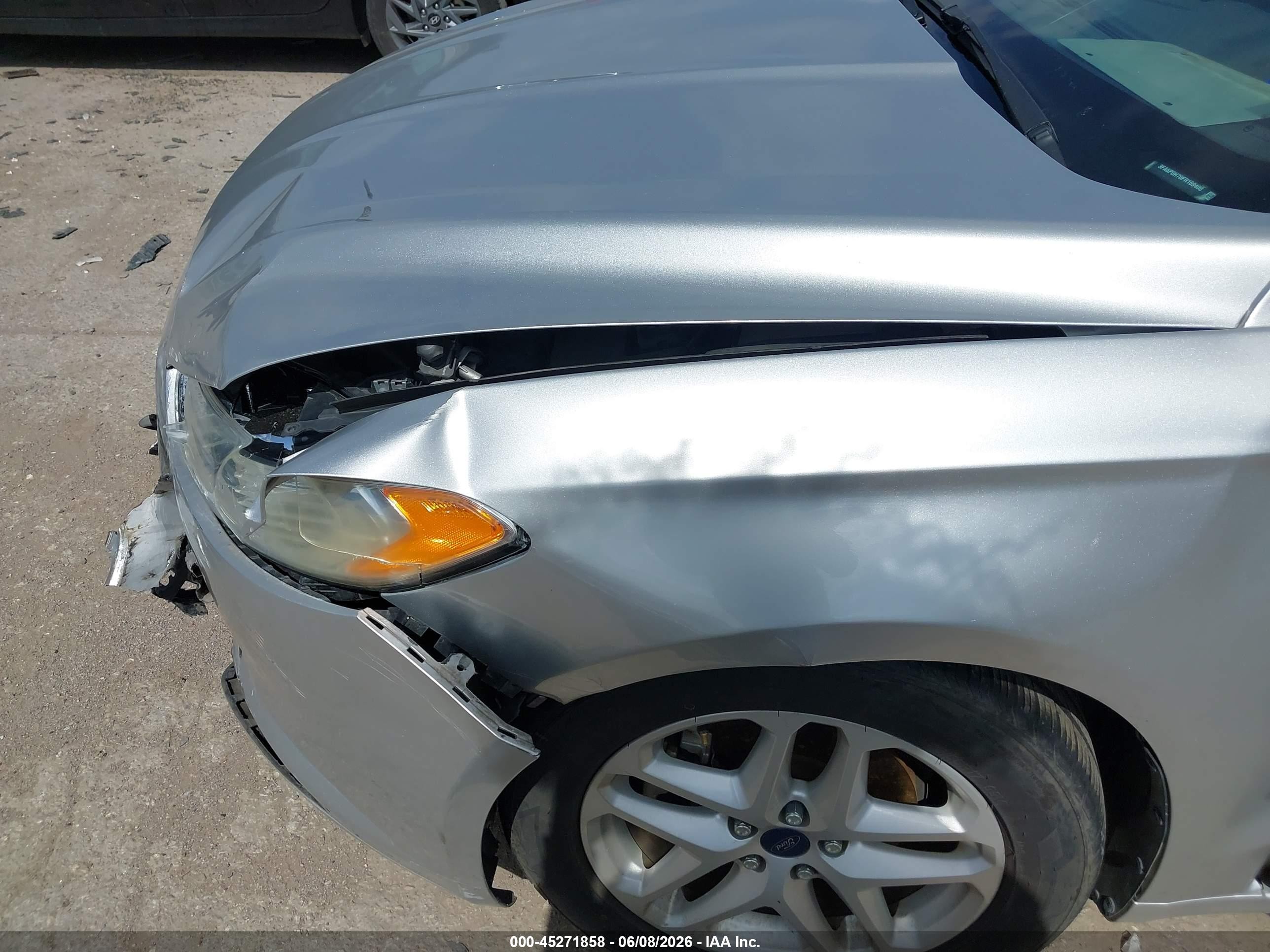 2015 Ford Fusion Se Silver vin: 3FA6P0H70FR169408