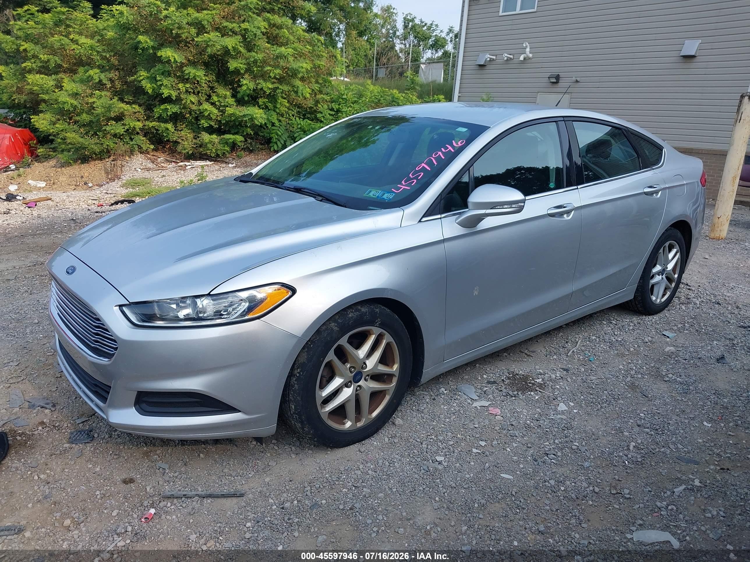 2015 Ford Fusion Se Silver vin: 3FA6P0H70FR184717