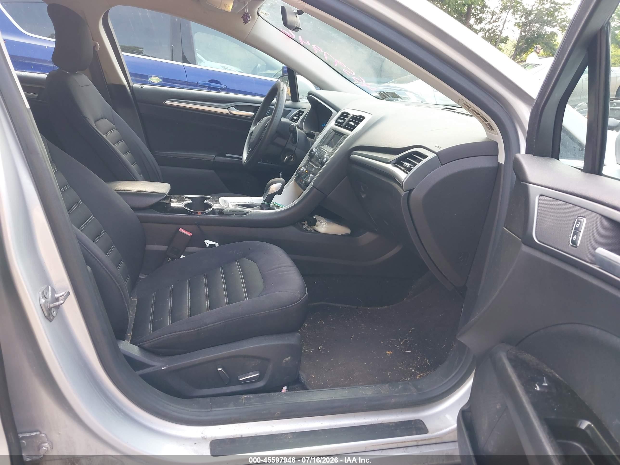 2015 Ford Fusion Se Silver vin: 3FA6P0H70FR184717