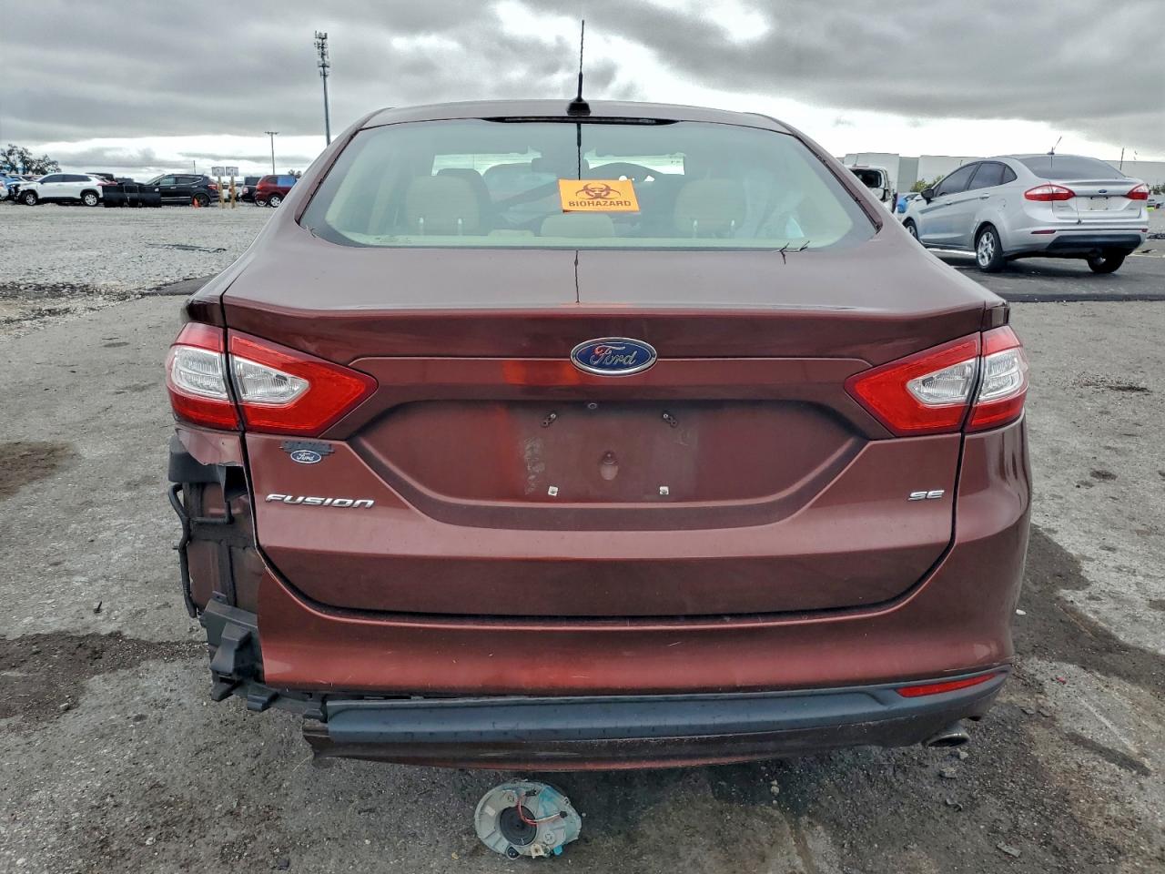 2015 Ford Fusion Se Burgundy vin: 3FA6P0H70FR211348