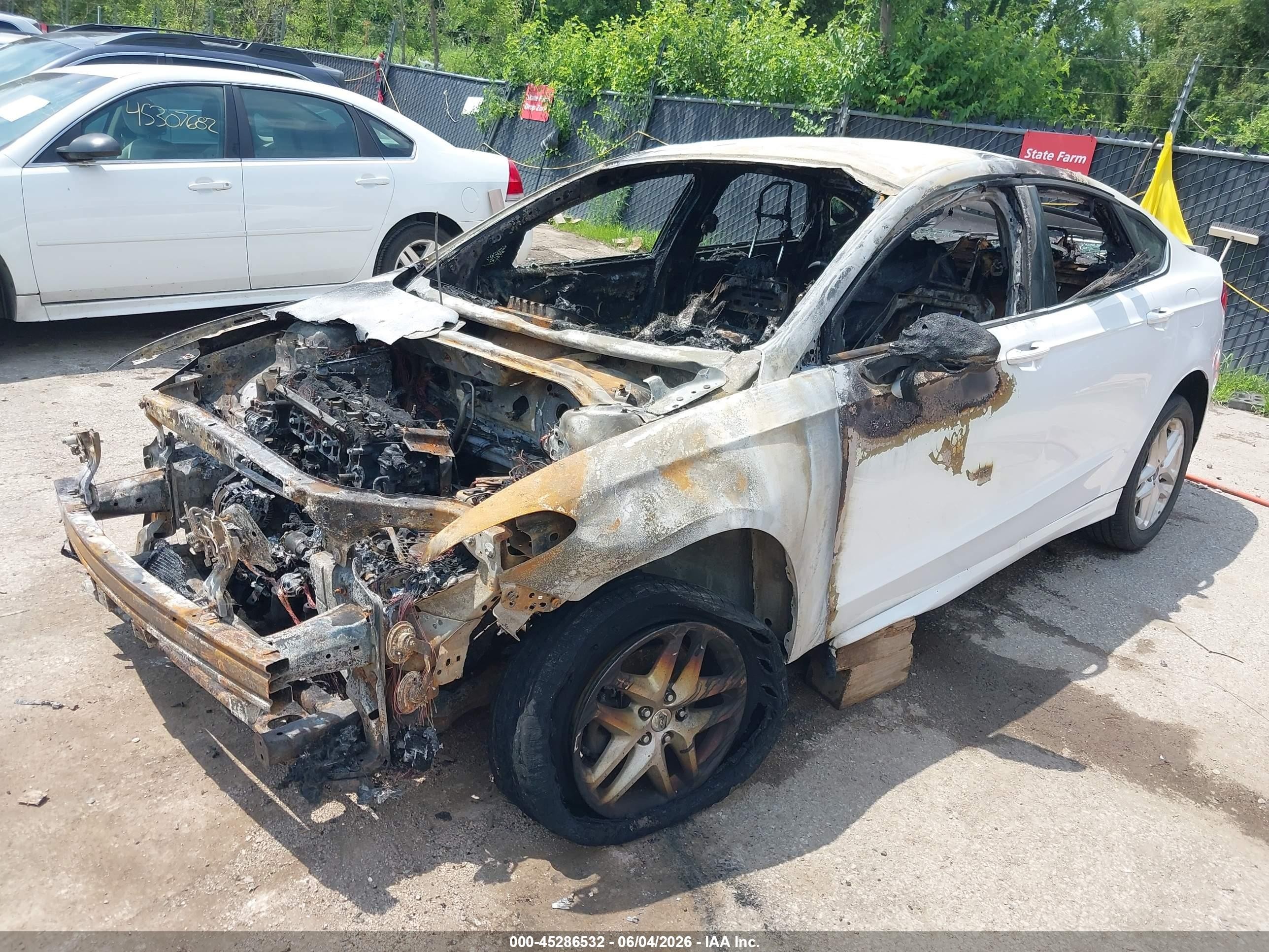 2015 Ford Fusion Se White vin: 3FA6P0H70FR239280