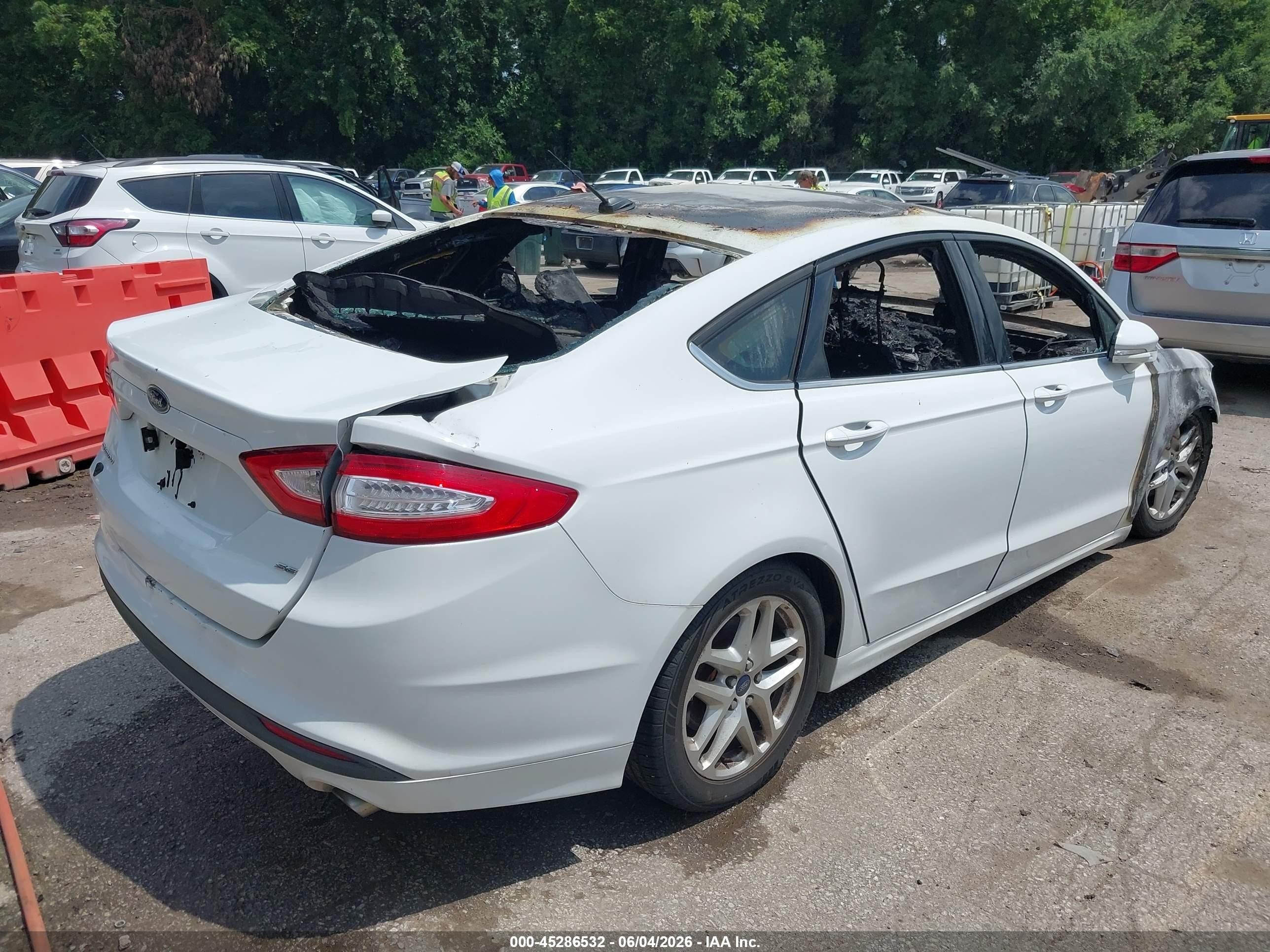 2015 Ford Fusion Se White vin: 3FA6P0H70FR239280