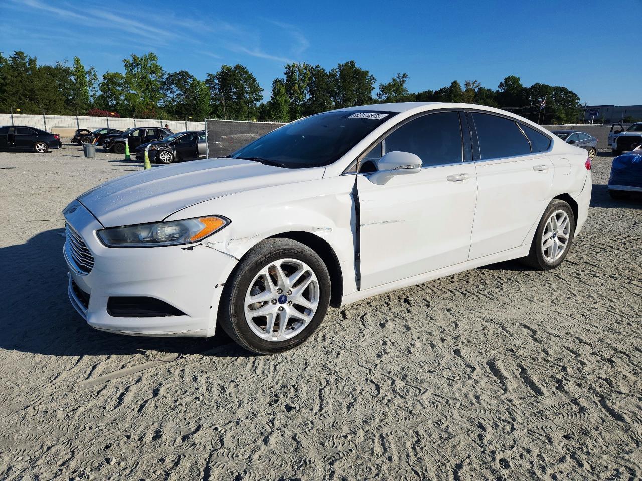 2015 Ford Fusion Se White vin: 3FA6P0H70FR250960