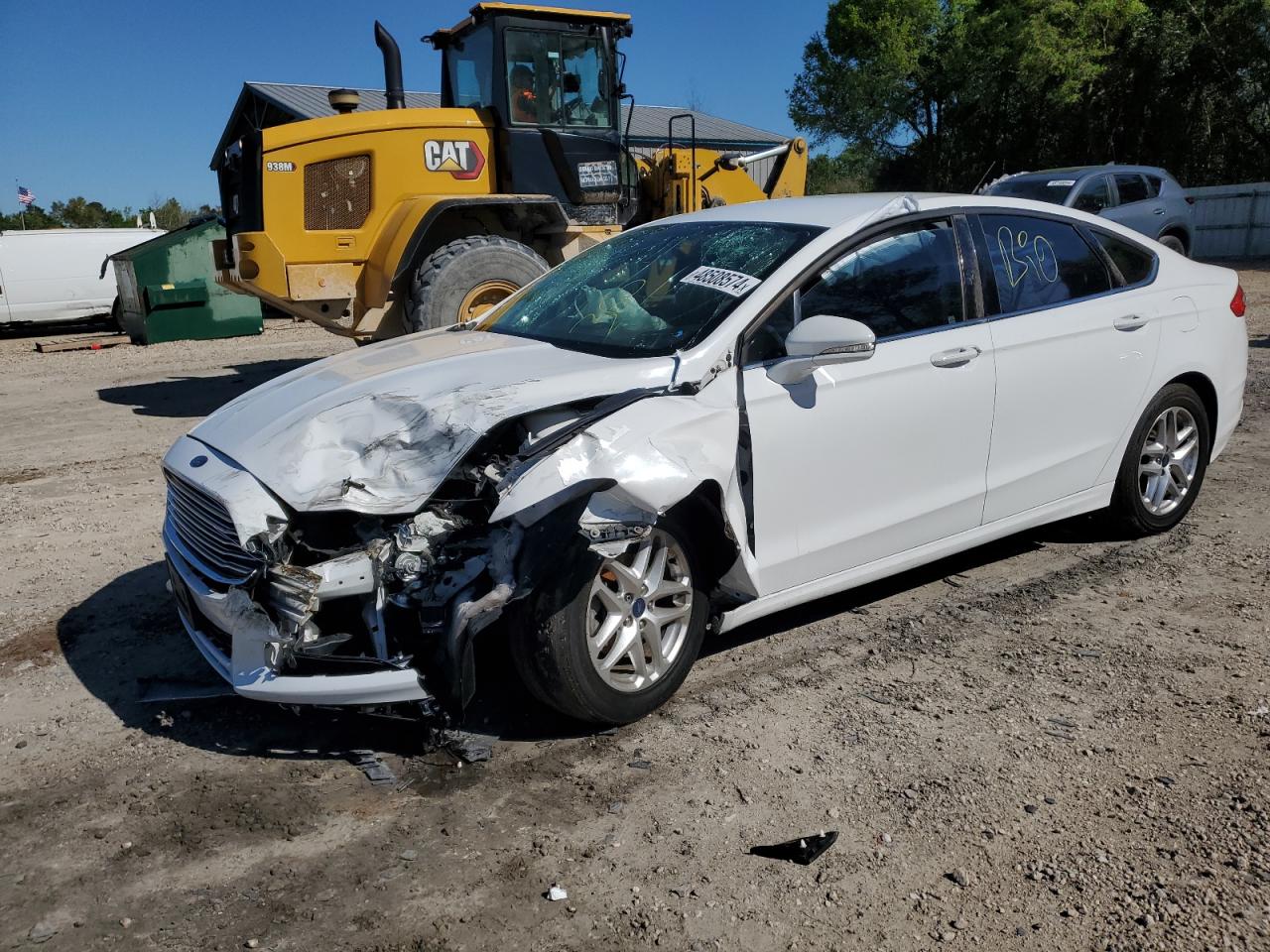 2015 Ford Fusion Se White vin: 3FA6P0H70FR292688