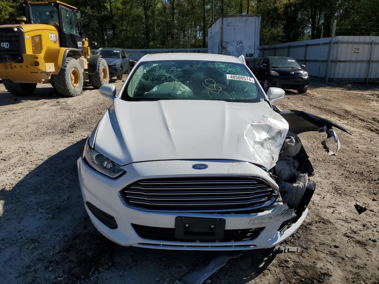 2015 Ford Fusion Se White vin: 3FA6P0H70FR292688