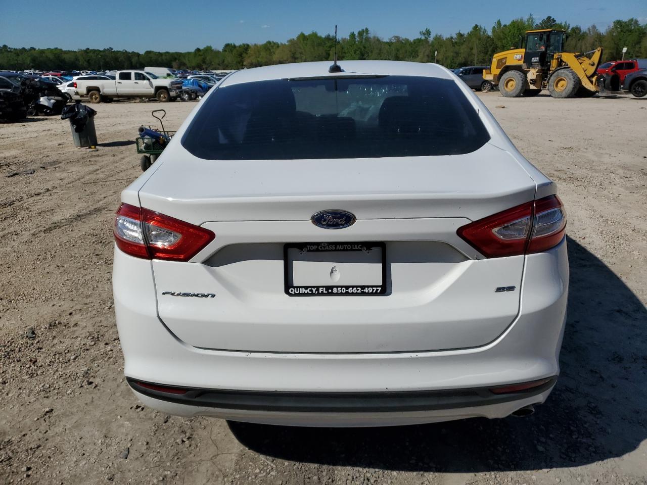 2015 Ford Fusion Se White vin: 3FA6P0H70FR292688