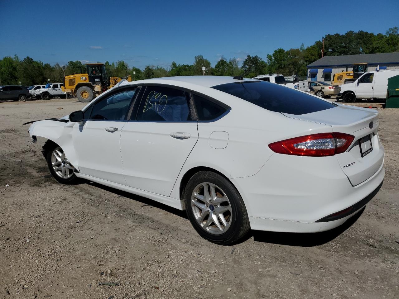 2015 Ford Fusion Se White vin: 3FA6P0H70FR292688