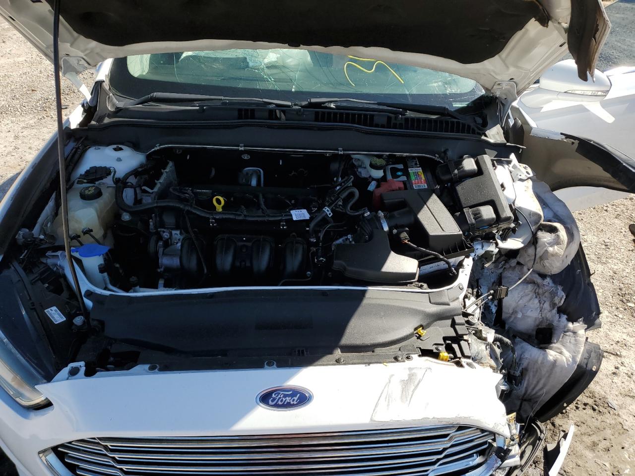 2015 Ford Fusion Se White vin: 3FA6P0H70FR292688