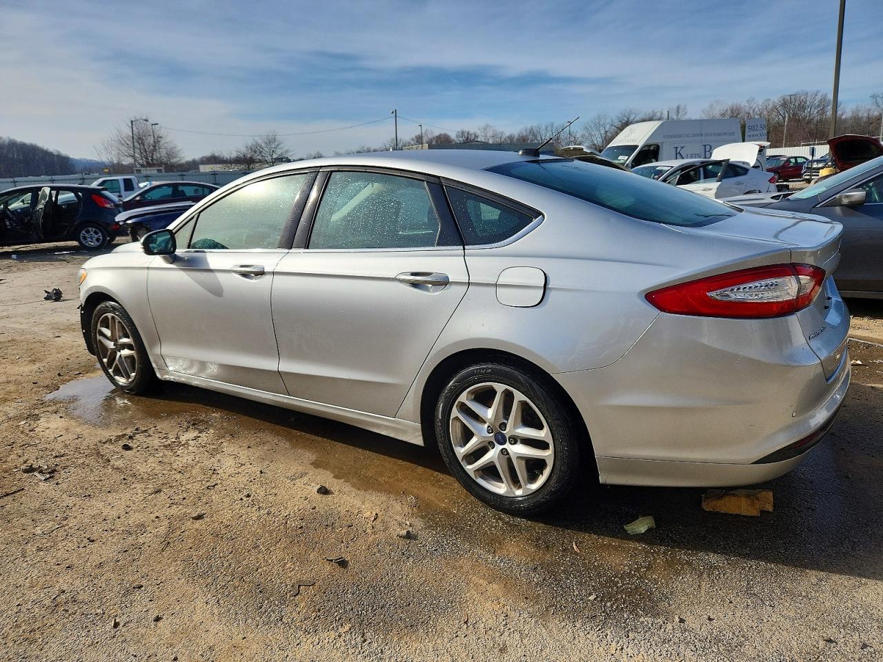 2016 Ford Fusion Se Silver vin: 3FA6P0H70GR350607