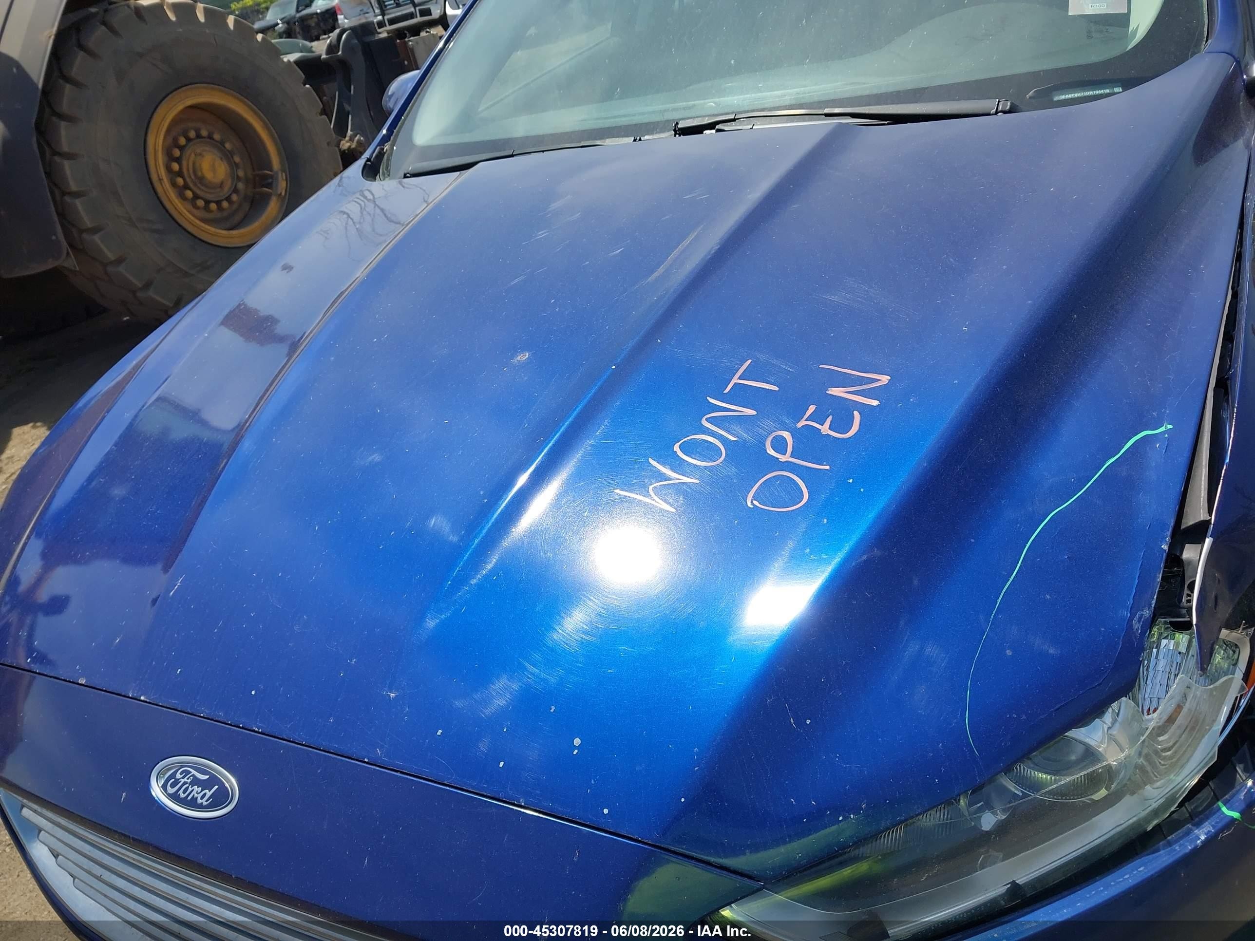 2013 Ford Fusion Se Blue vin: 3FA6P0H71DR104418