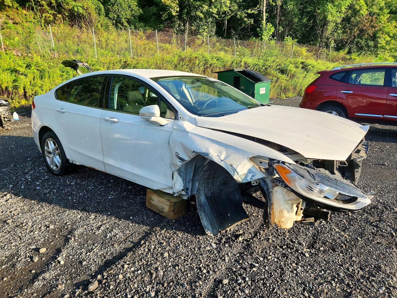 2013 Ford Fusion Se White vin: 3FA6P0H71DR118495