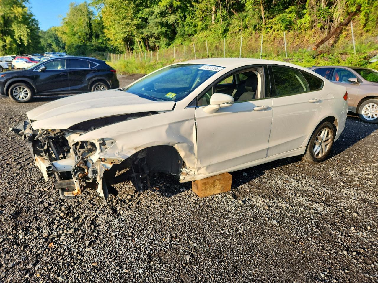 2013 Ford Fusion Se White vin: 3FA6P0H71DR118495