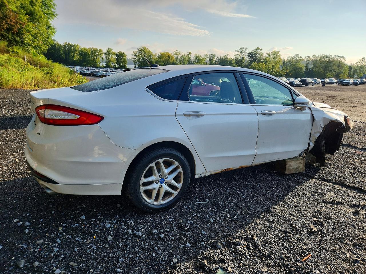 2013 Ford Fusion Se White vin: 3FA6P0H71DR118495