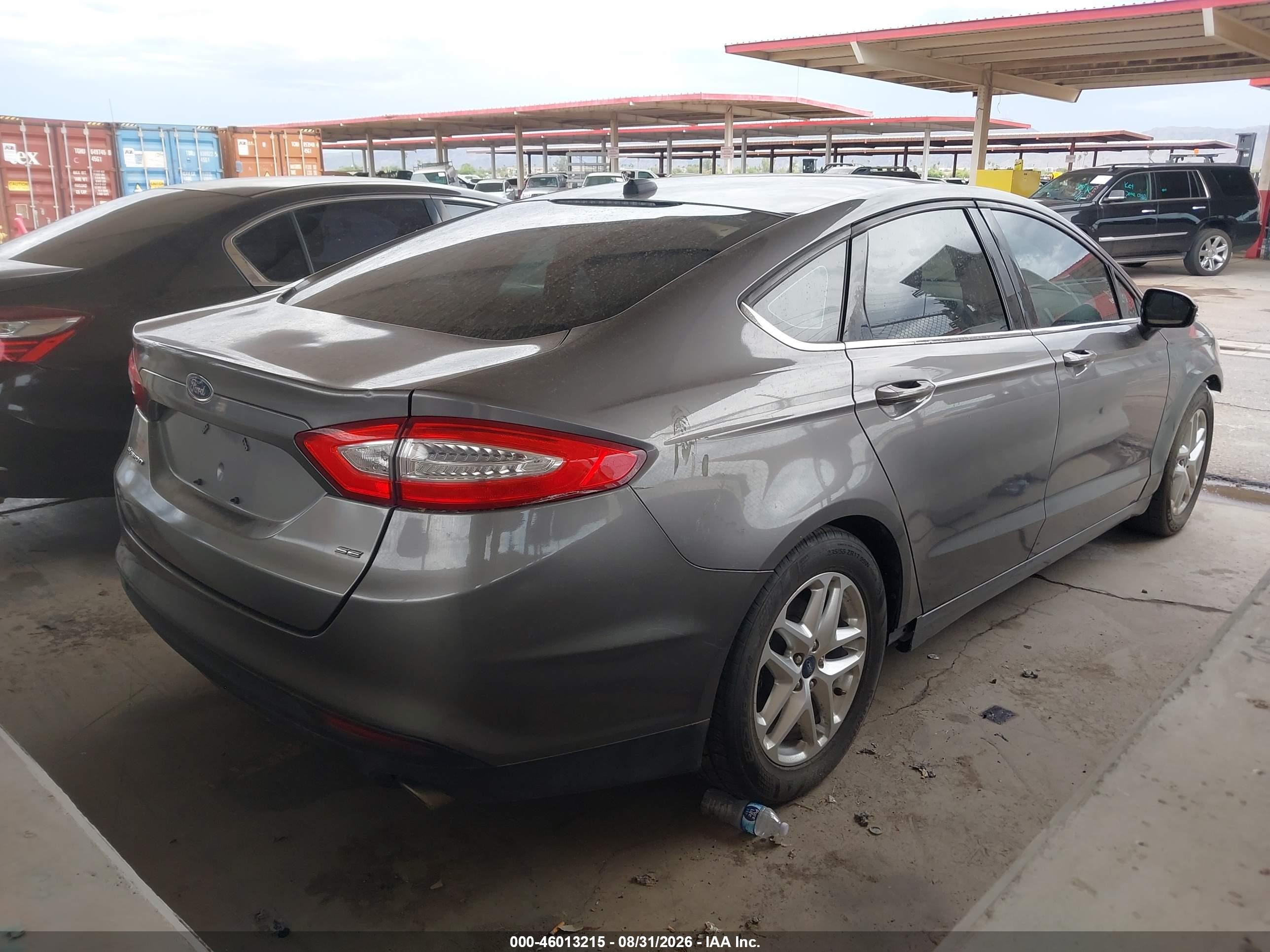 2013 Ford Fusion Se Gray vin: 3FA6P0H71DR125933
