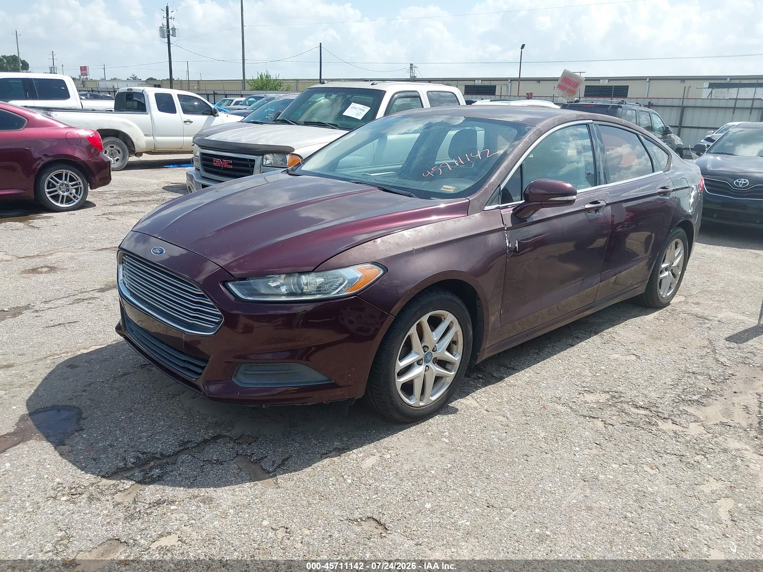 2013 Ford Fusion Se Purple vin: 3FA6P0H71DR130761