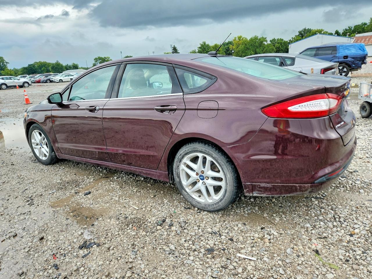 2013 Ford Fusion Se Maroon vin: 3FA6P0H71DR137290