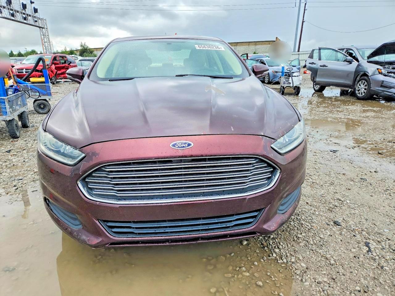 2013 Ford Fusion Se Maroon vin: 3FA6P0H71DR137290