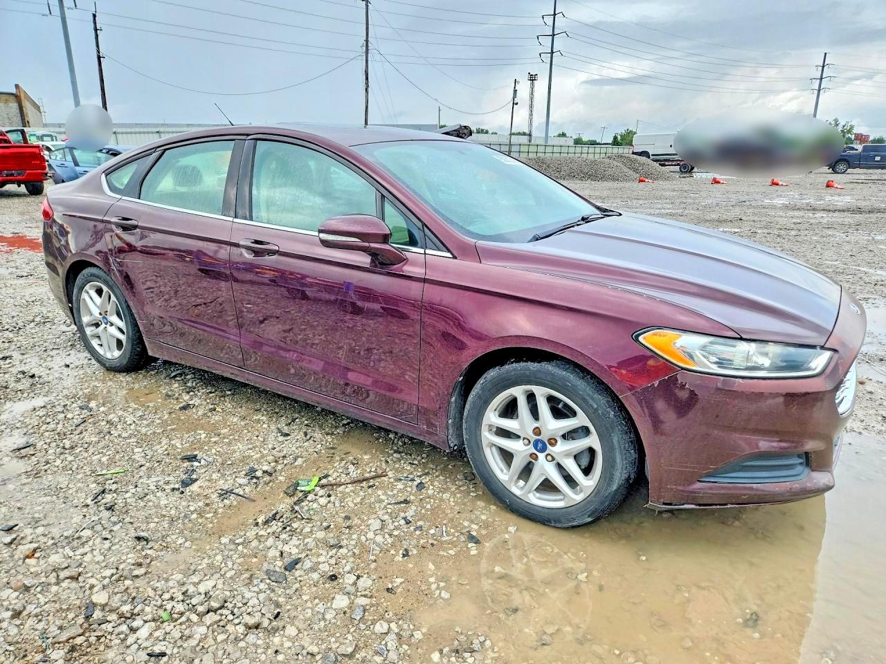 2013 Ford Fusion Se Maroon vin: 3FA6P0H71DR137290