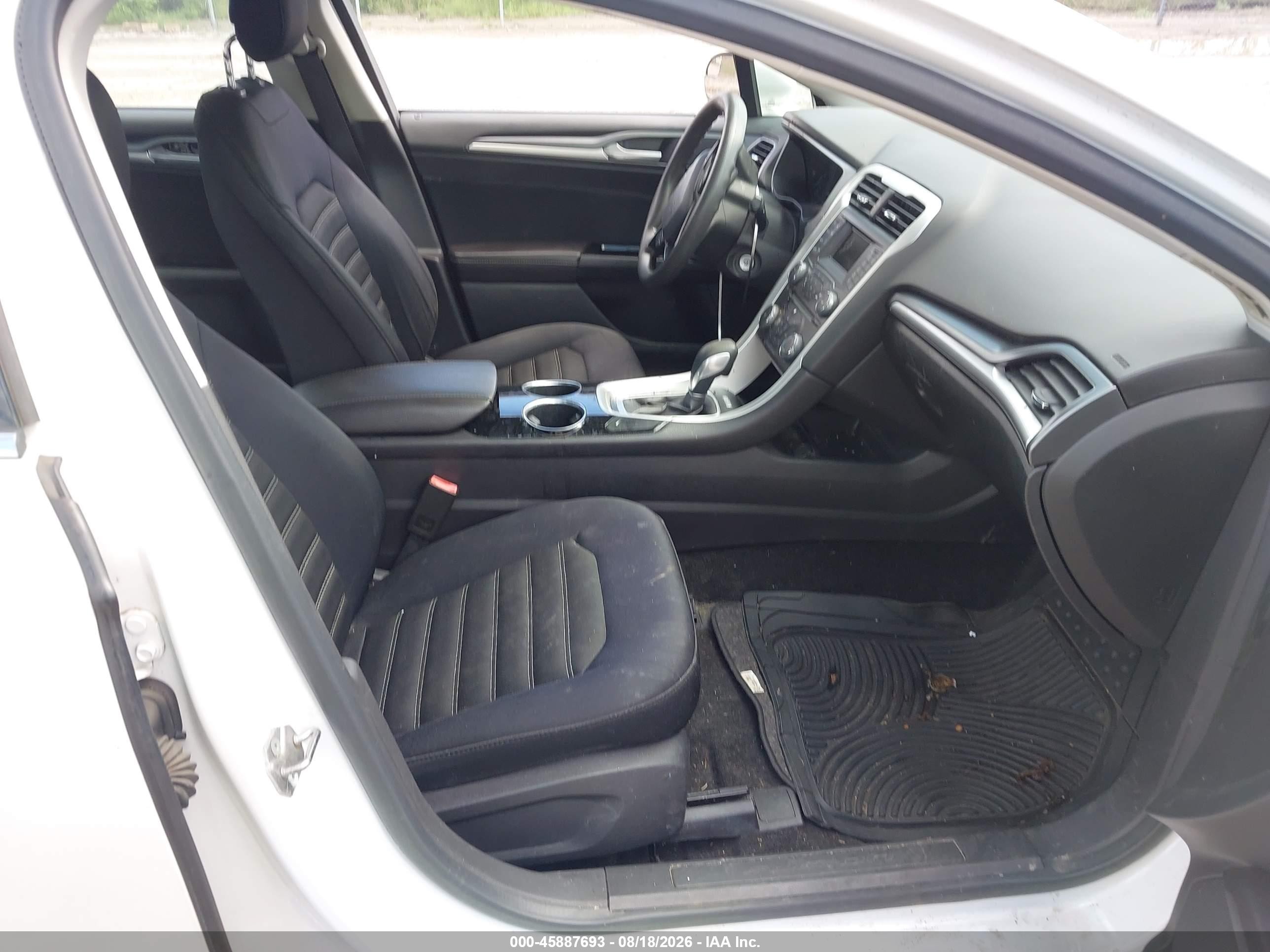 2013 Ford Fusion Se White vin: 3FA6P0H71DR199630