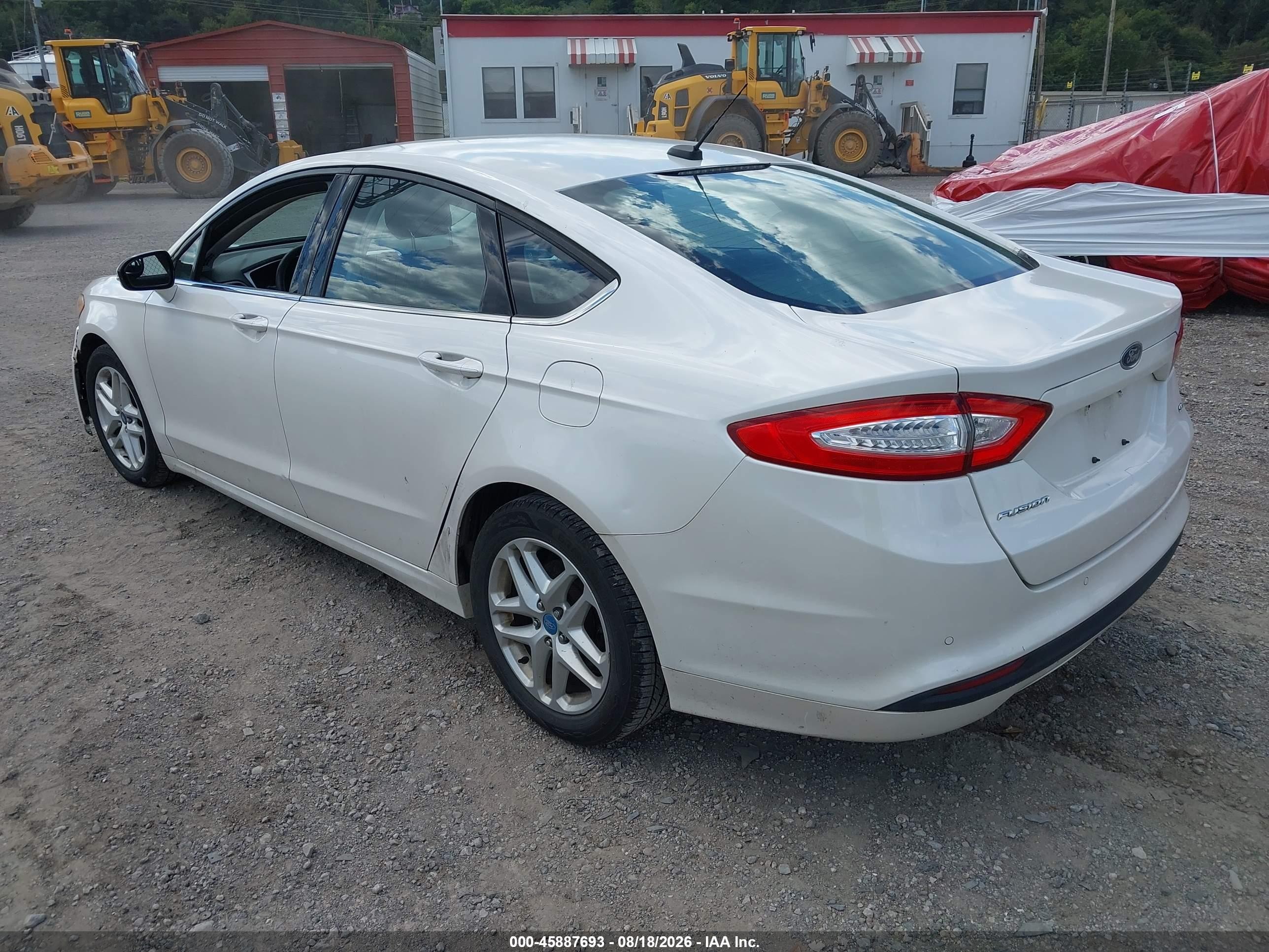 2013 Ford Fusion Se White vin: 3FA6P0H71DR199630