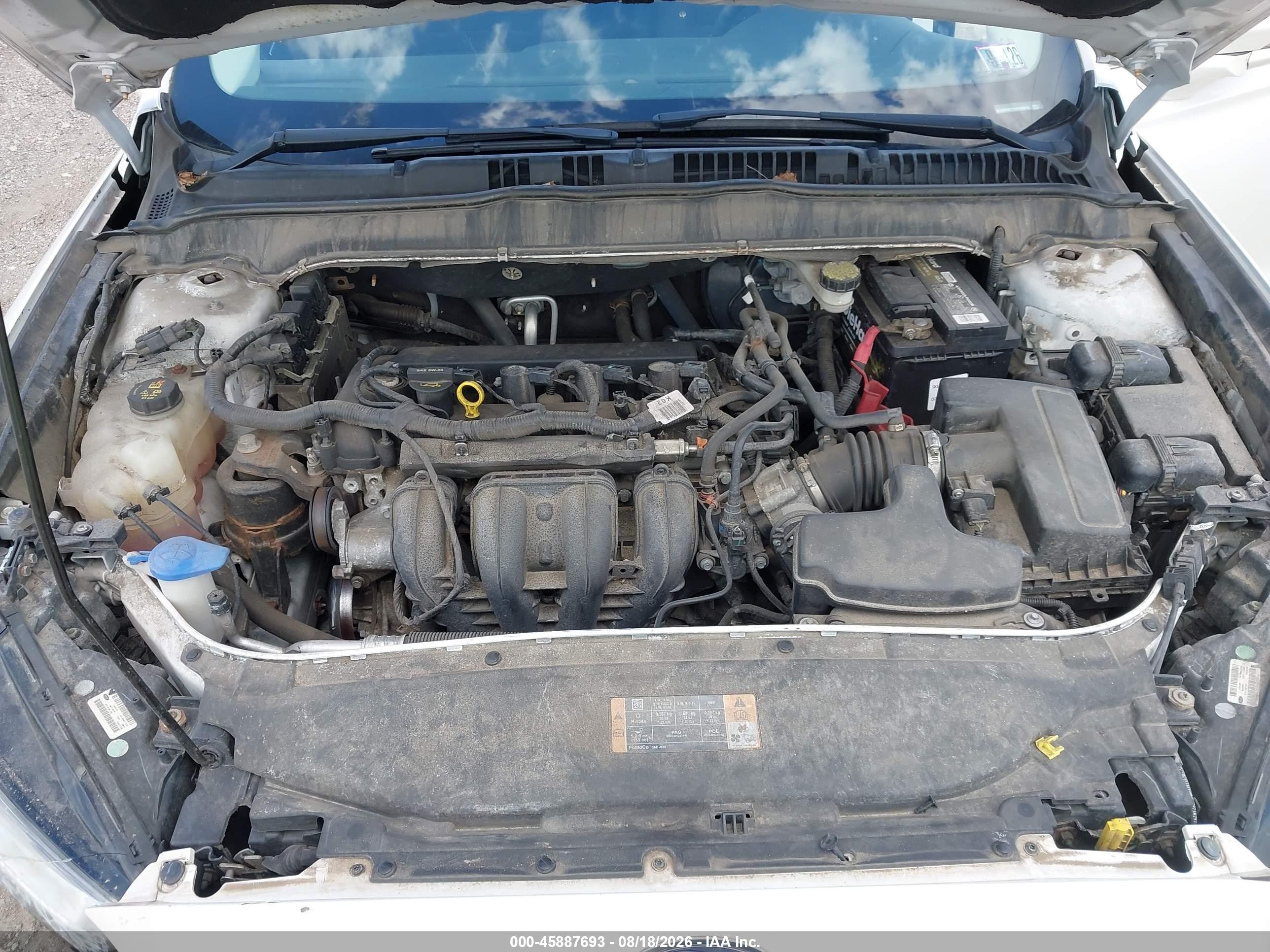 2013 Ford Fusion Se White vin: 3FA6P0H71DR199630