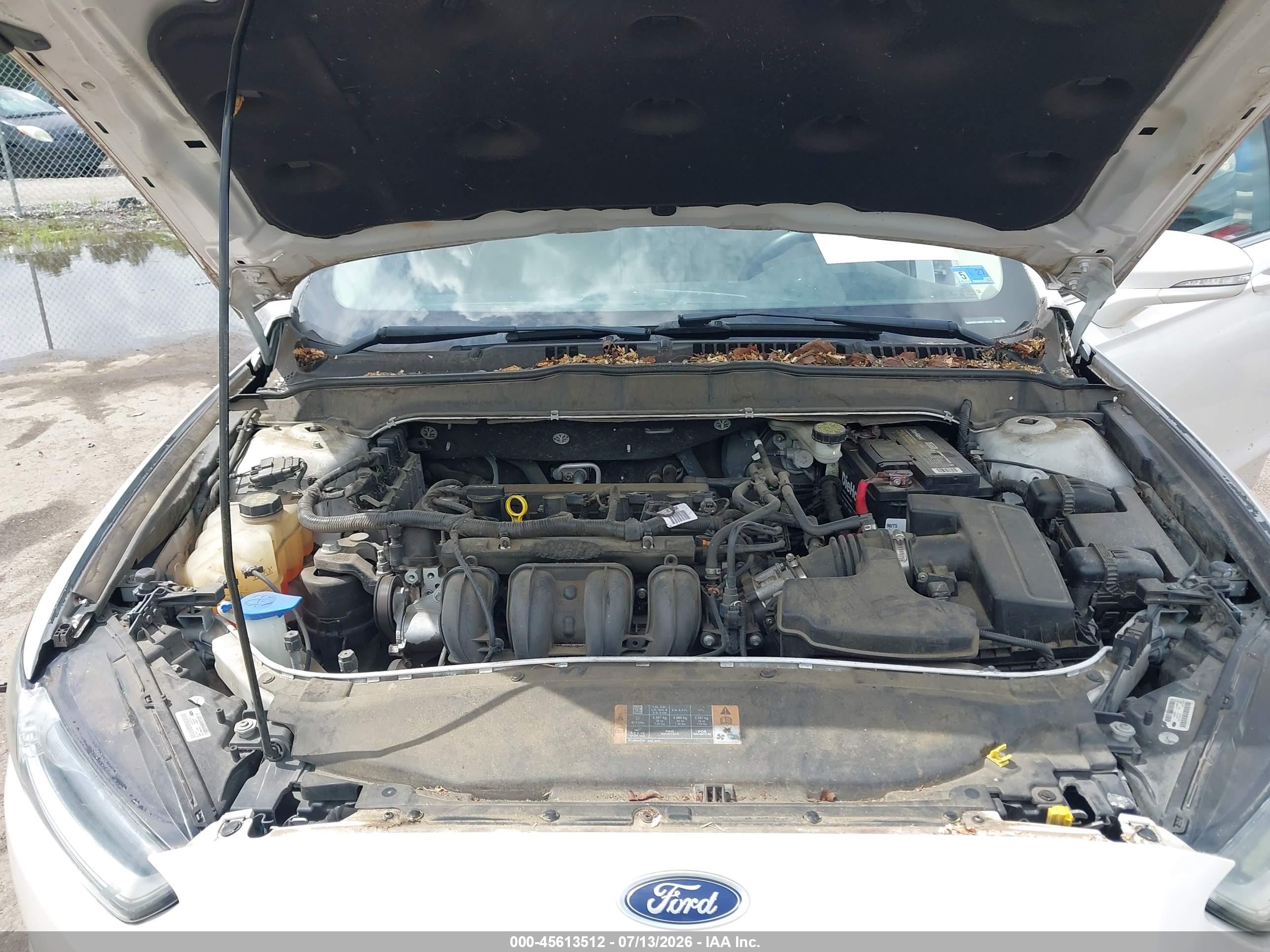 2013 Ford Fusion Se White vin: 3FA6P0H71DR212313