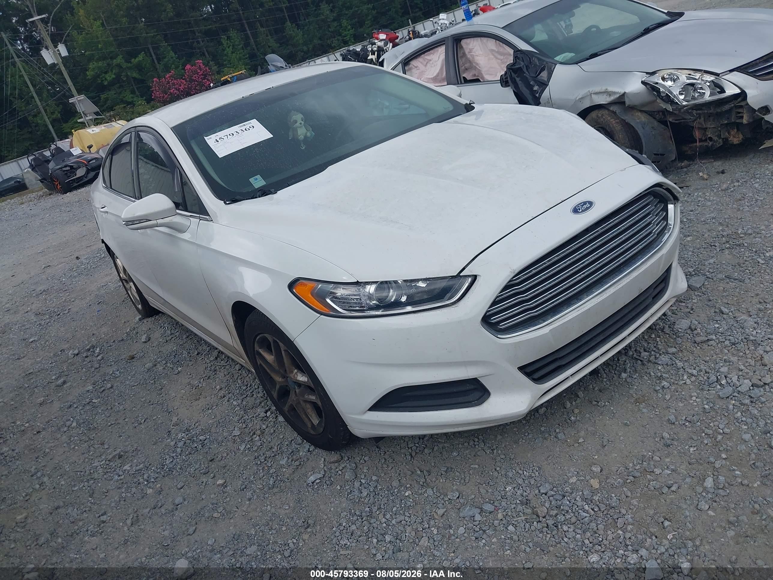 2013 Ford Fusion Se White vin: 3FA6P0H71DR249801