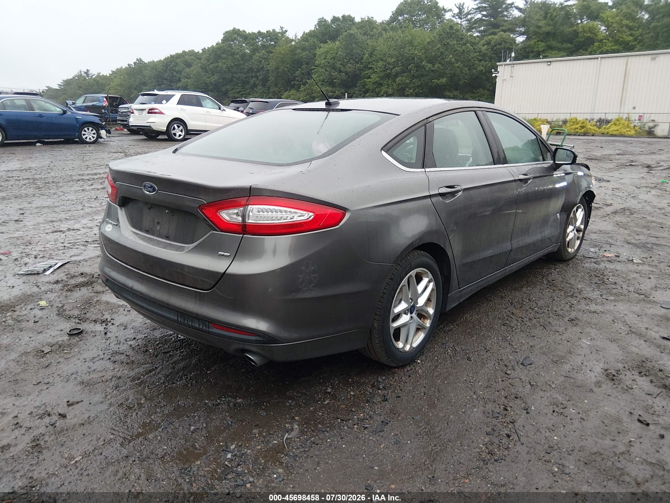 2013 Ford Fusion Se Gray vin: 3FA6P0H71DR280773