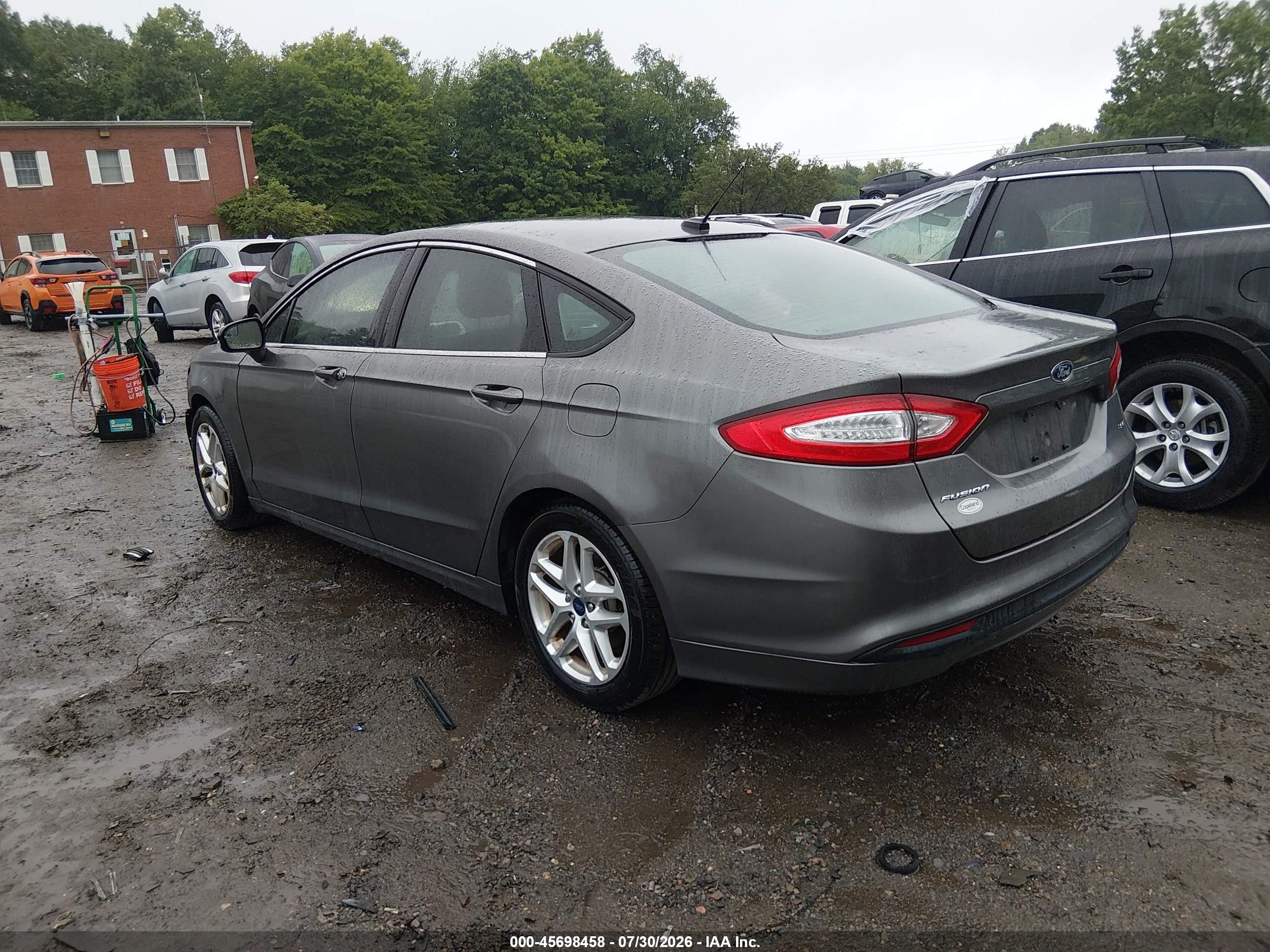 2013 Ford Fusion Se Gray vin: 3FA6P0H71DR280773