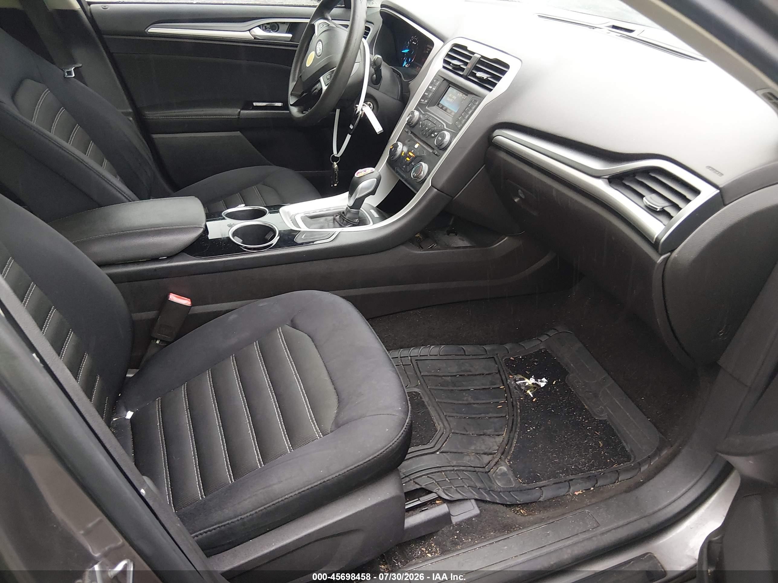 2013 Ford Fusion Se Gray vin: 3FA6P0H71DR280773