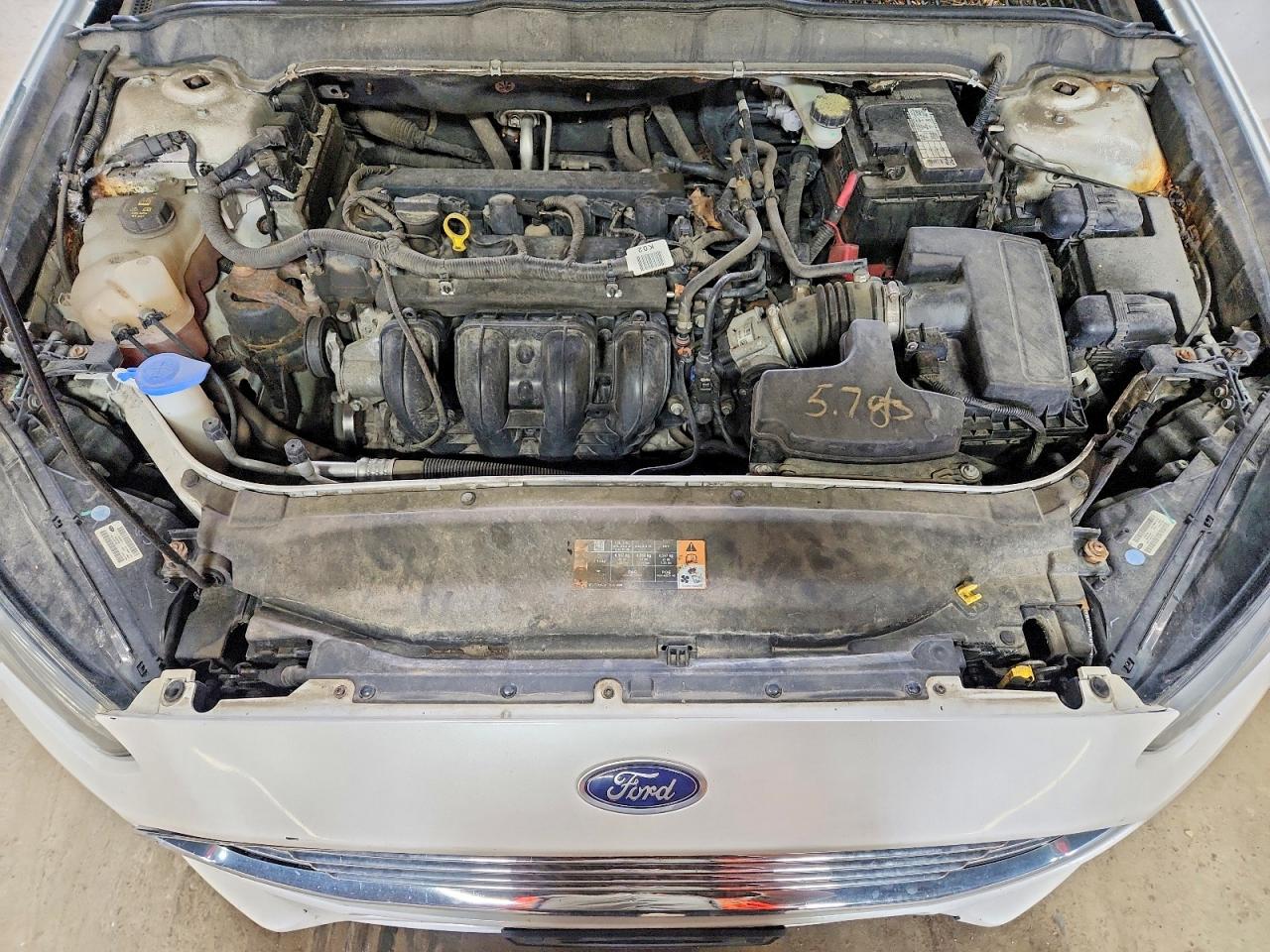 2013 Ford Fusion Se White vin: 3FA6P0H71DR295807