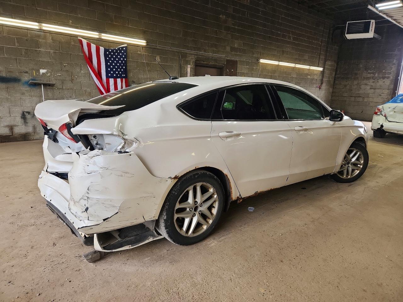 2013 Ford Fusion Se White vin: 3FA6P0H71DR295807