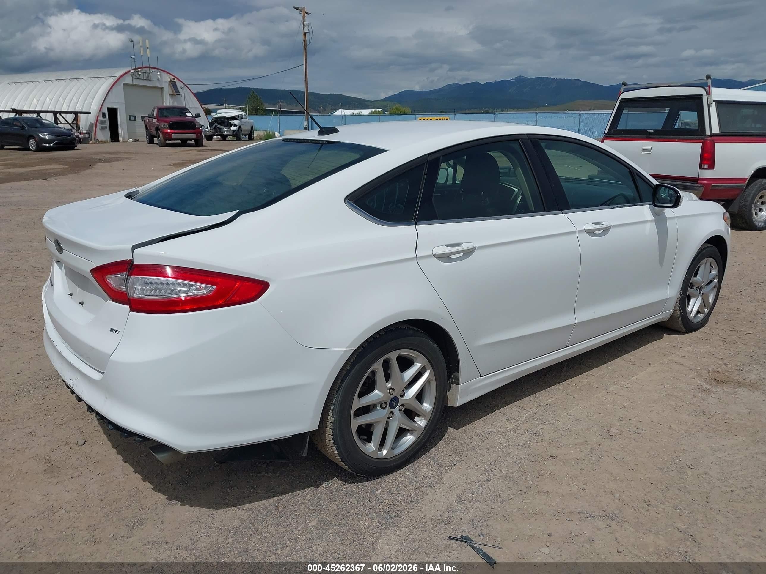 2013 Ford Fusion Se White vin: 3FA6P0H71DR312136