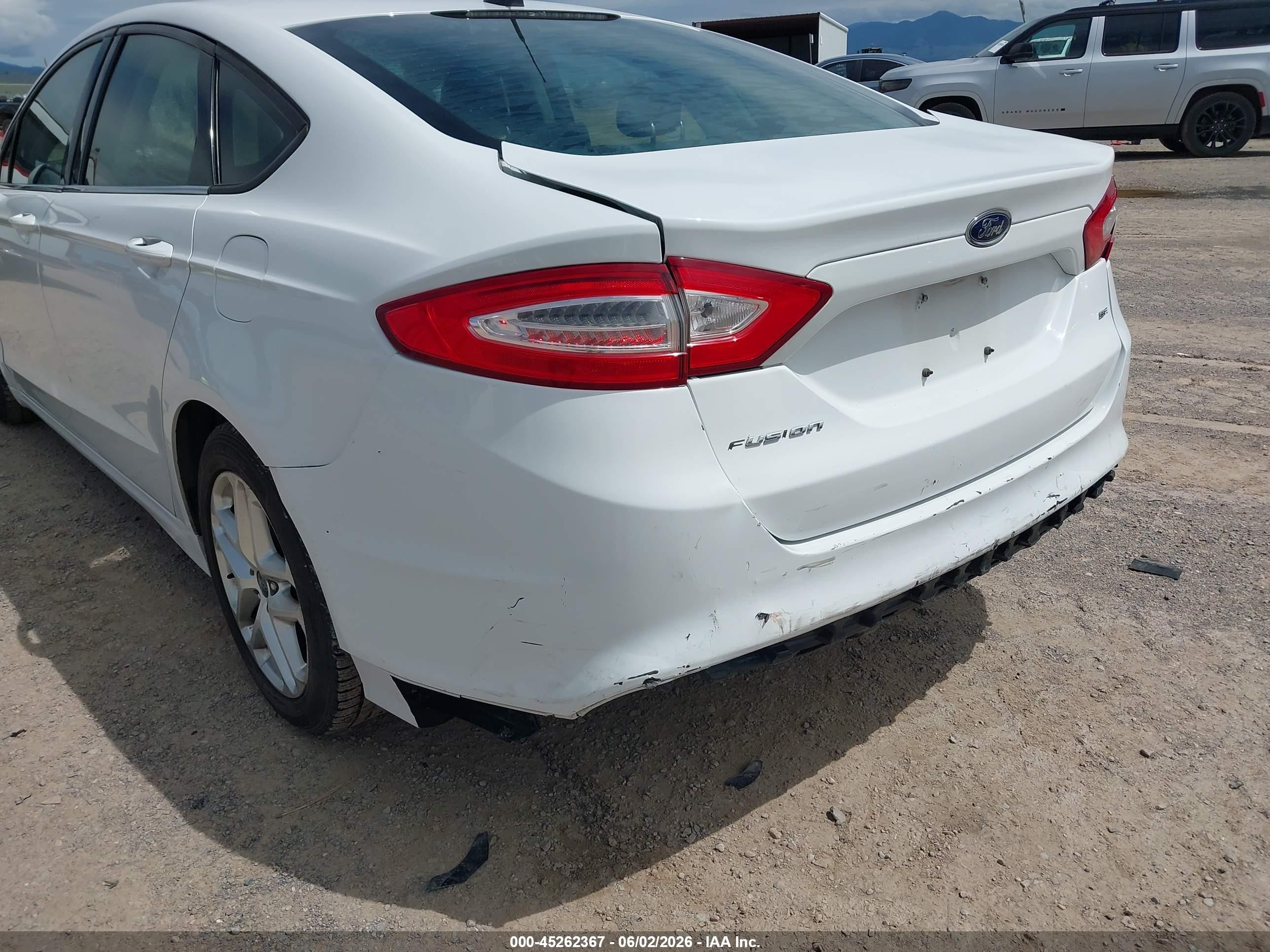 2013 Ford Fusion Se White vin: 3FA6P0H71DR312136