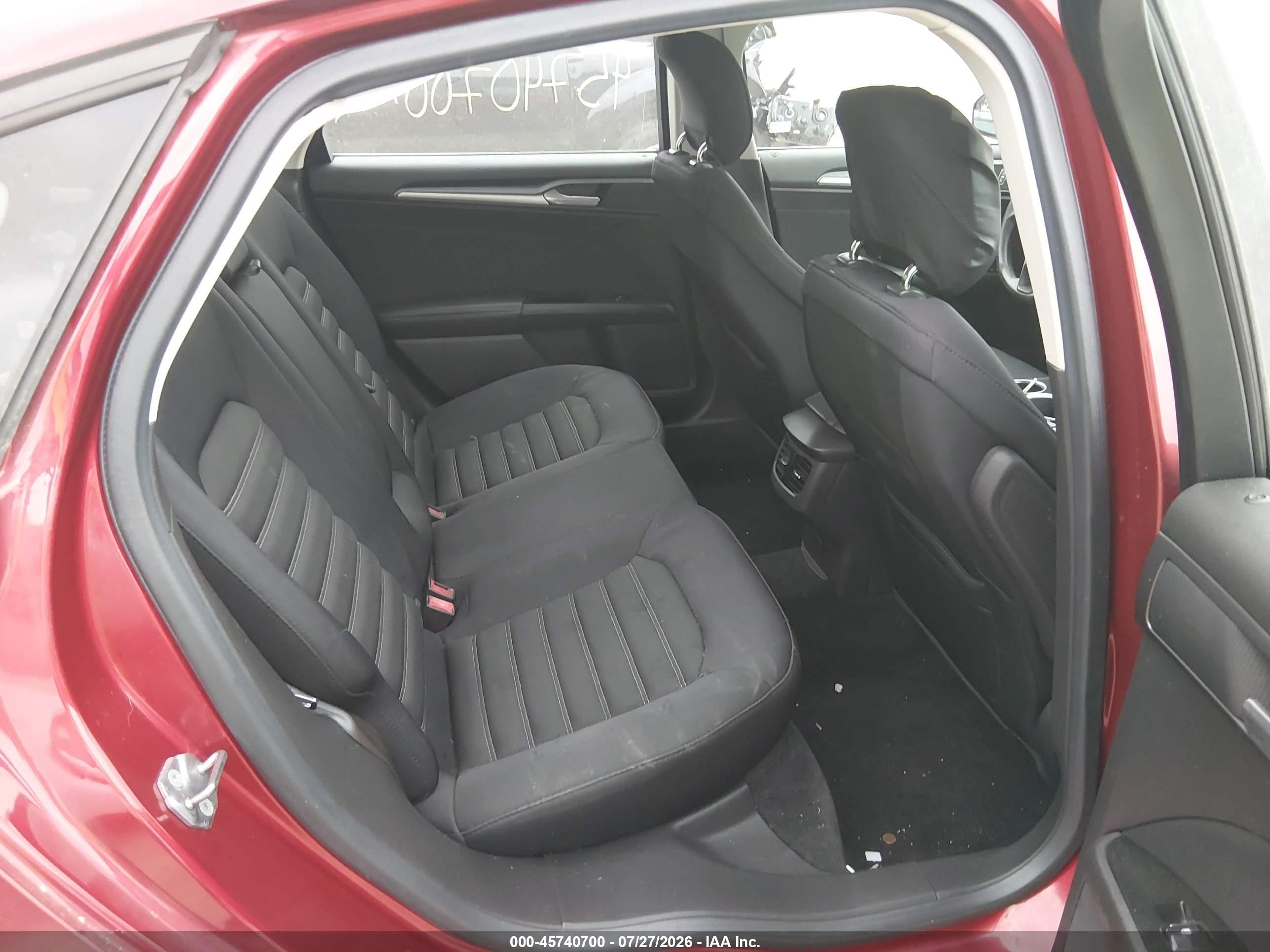 2013 Ford Fusion Se Burgundy vin: 3FA6P0H71DR319765