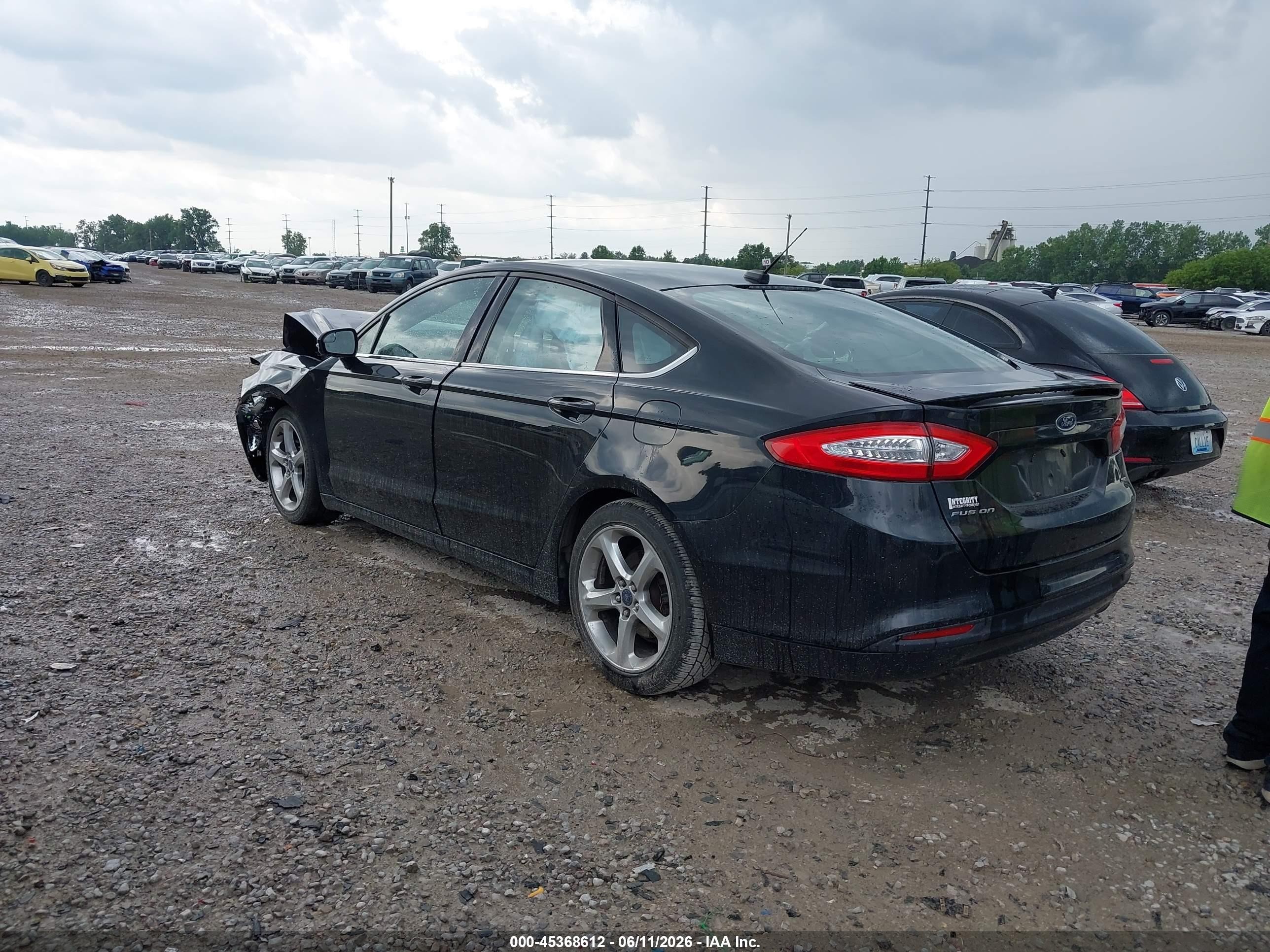 2013 Ford Fusion Se Black vin: 3FA6P0H71DR321905