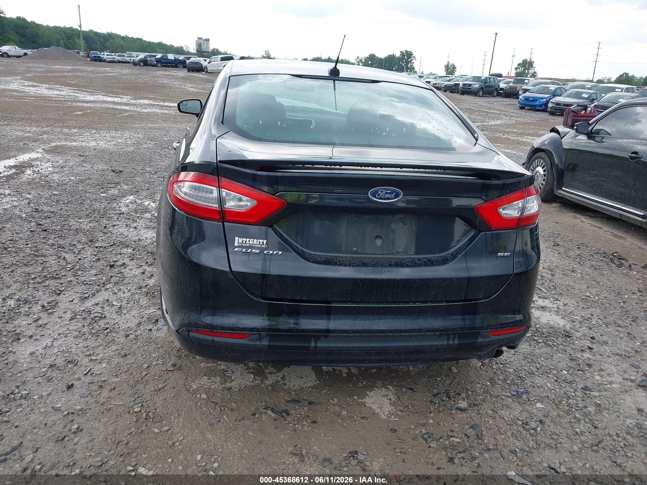 2013 Ford Fusion Se Black vin: 3FA6P0H71DR321905