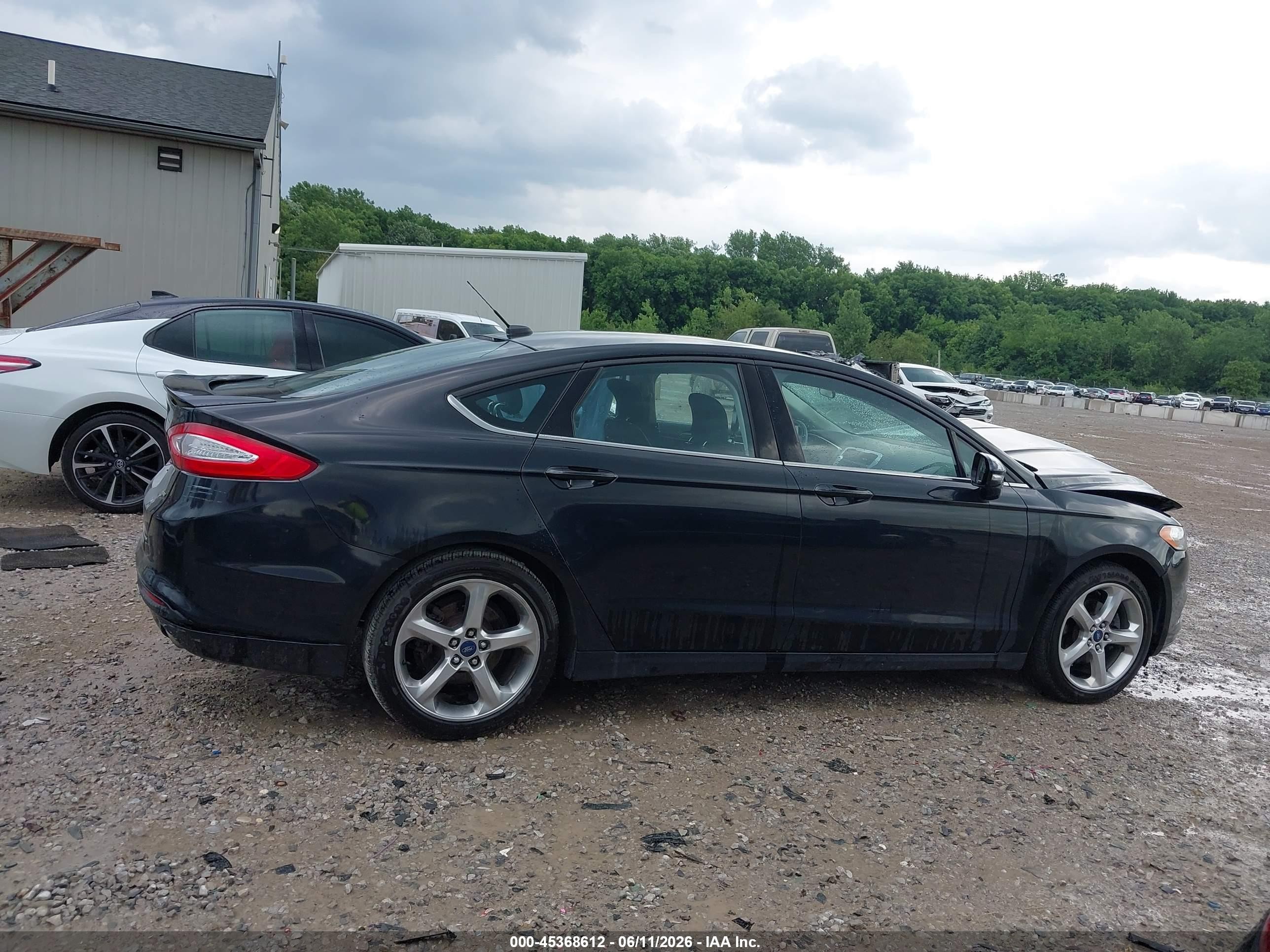 2013 Ford Fusion Se Black vin: 3FA6P0H71DR321905