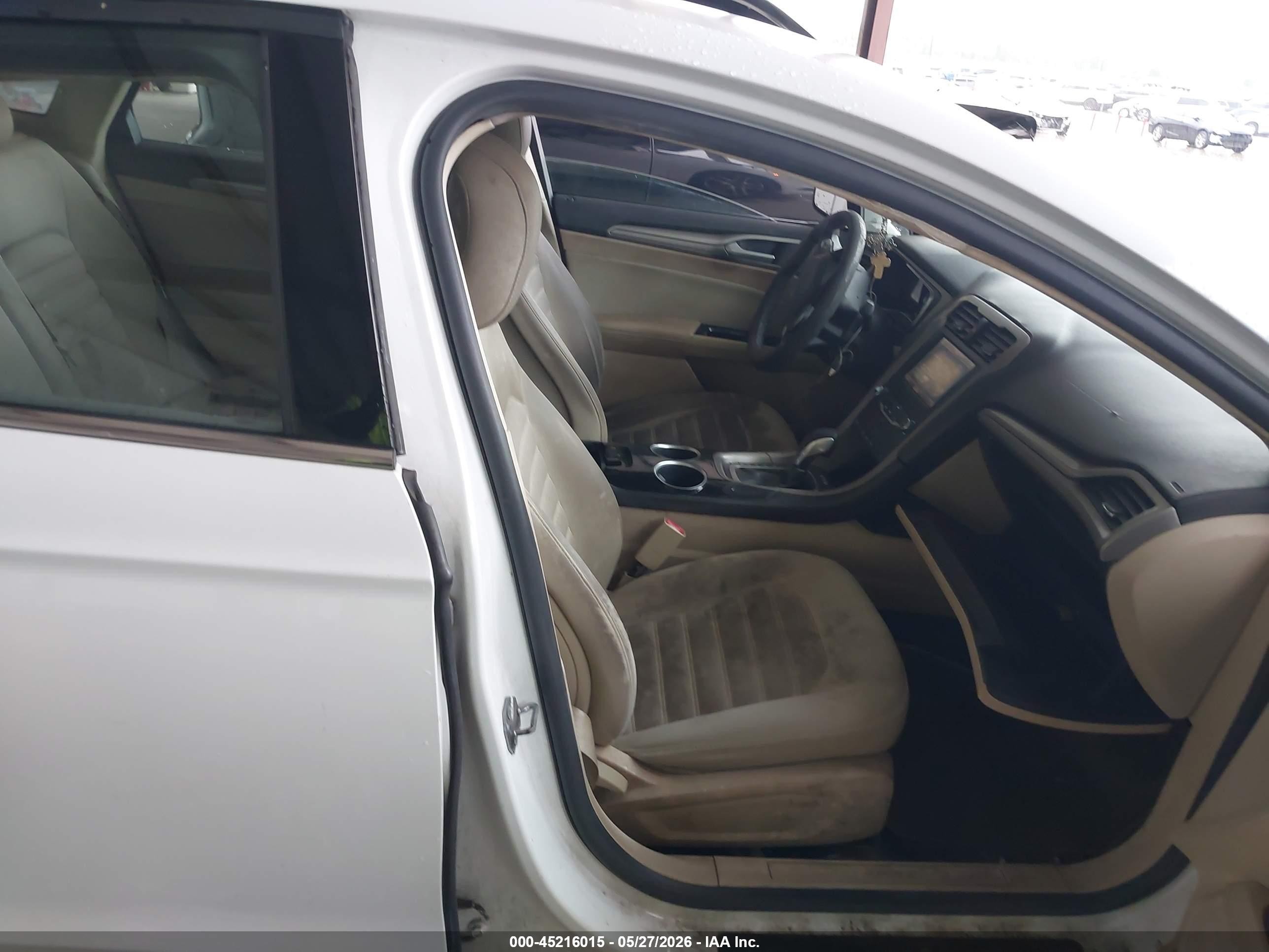 2013 Ford Fusion Se White vin: 3FA6P0H71DR342558