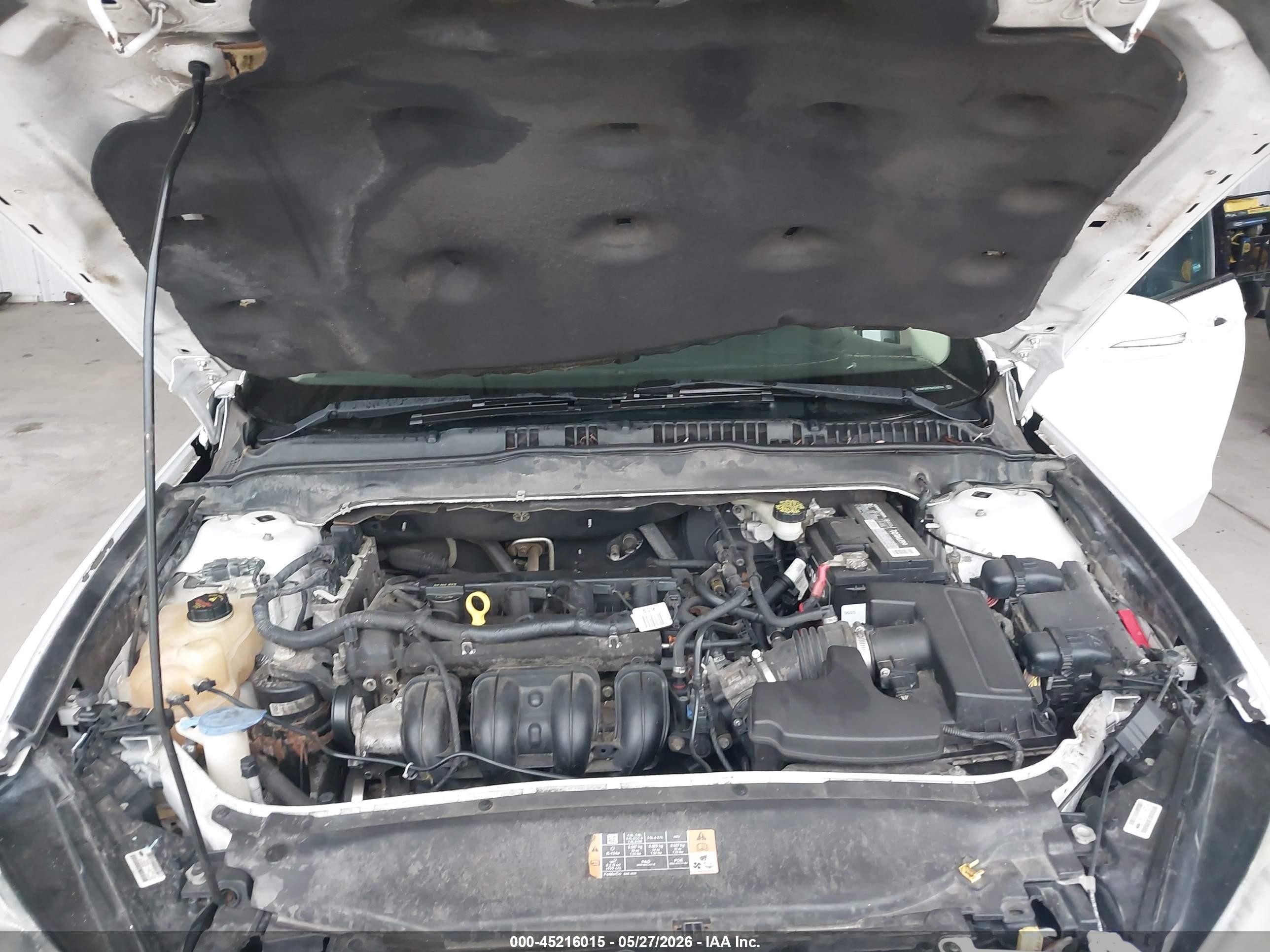 2013 Ford Fusion Se White vin: 3FA6P0H71DR342558