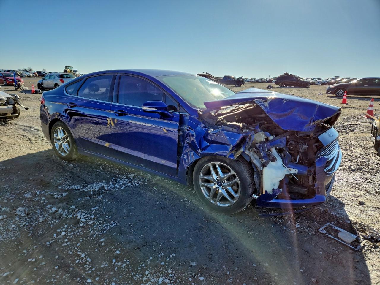 2013 Ford Fusion Se Blue vin: 3FA6P0H71DR350837