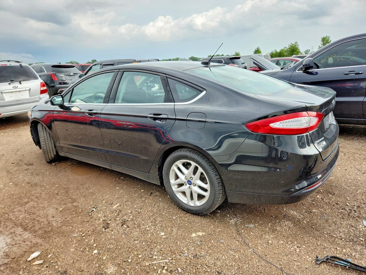 2013 Ford Fusion Se Black vin: 3FA6P0H71DR358209