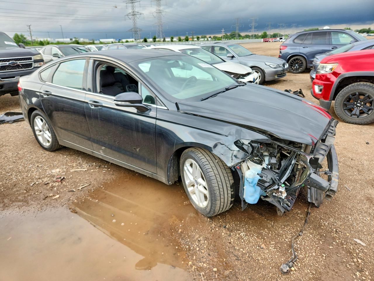 2013 Ford Fusion Se Black vin: 3FA6P0H71DR358209