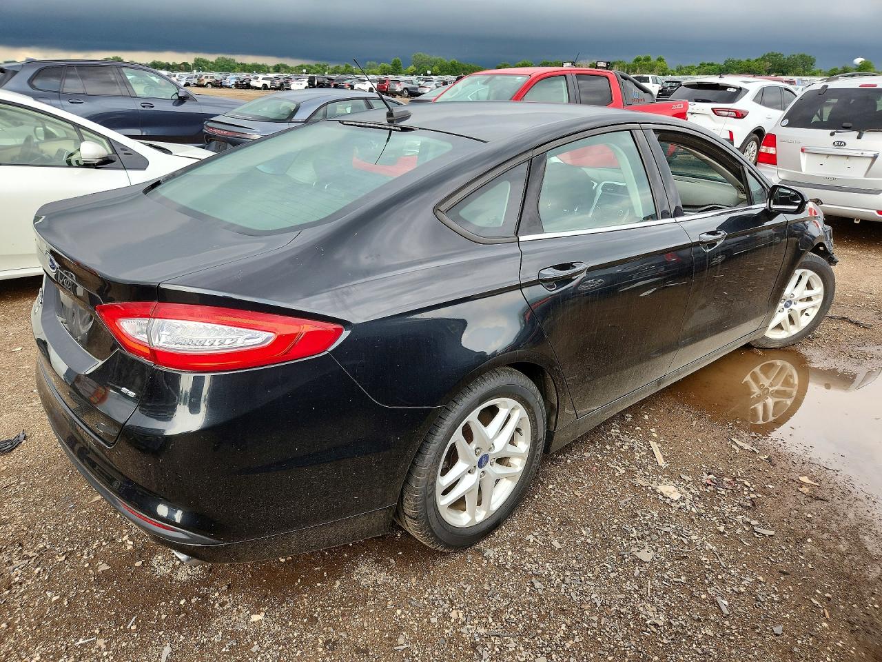 2013 Ford Fusion Se Black vin: 3FA6P0H71DR358209