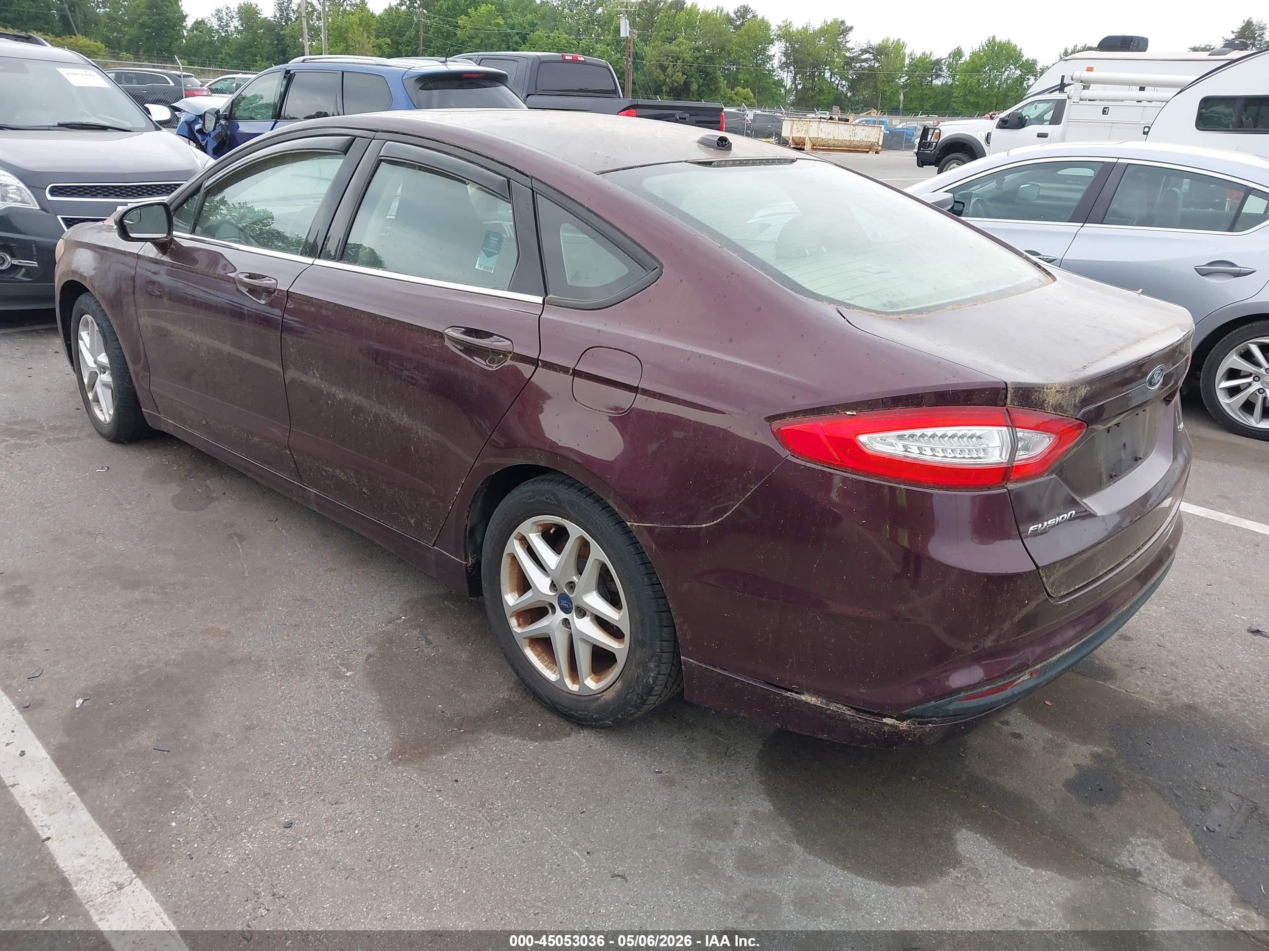2013 Ford Fusion Se Бордовый vin: 3FA6P0H71DR381554