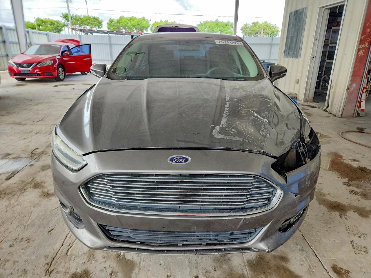 2014 Ford Fusion Titanium Gray vin: 3FA6P0H71ER113069