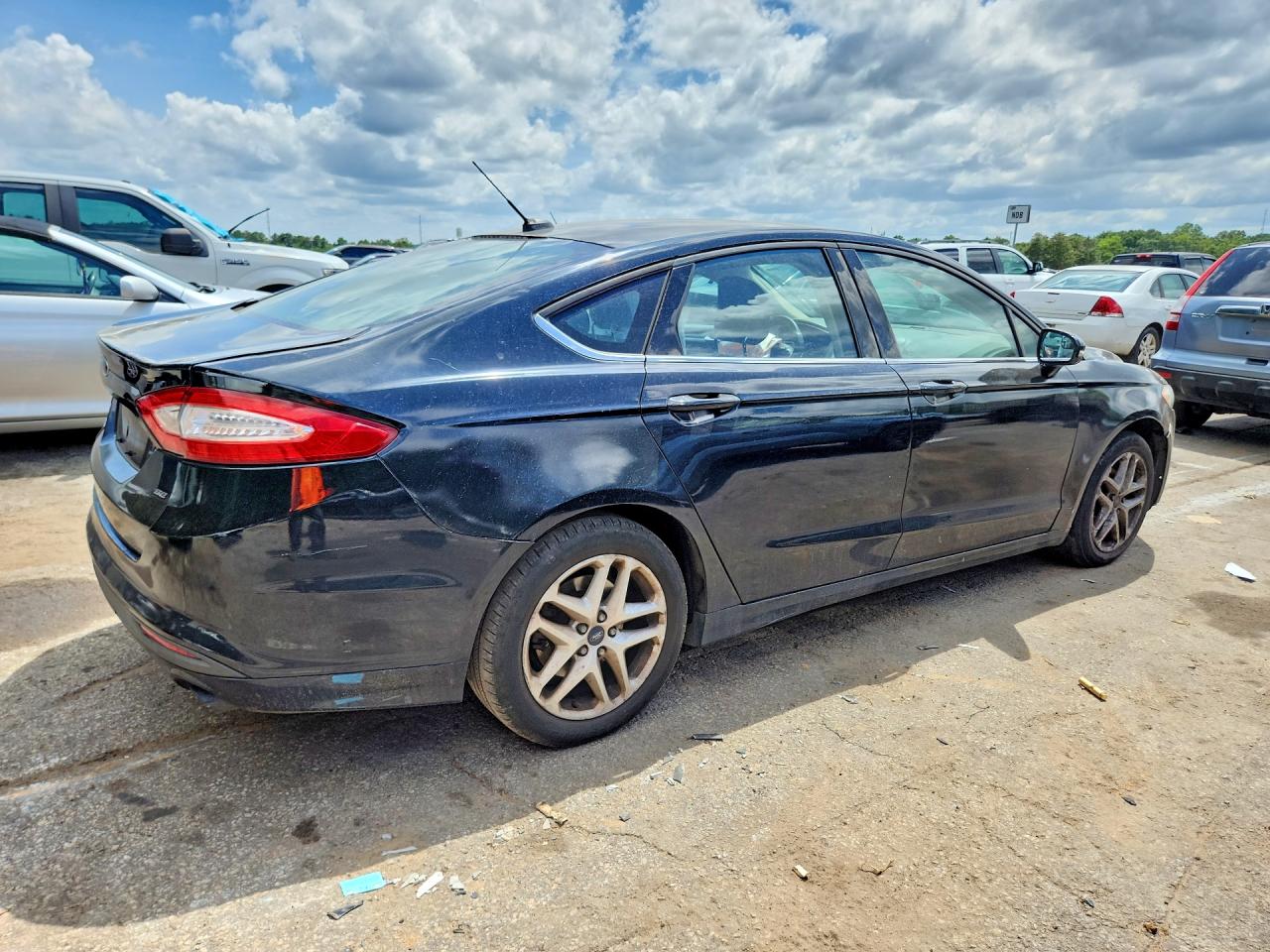 2014 Ford Fusion Se Black vin: 3FA6P0H71ER120538
