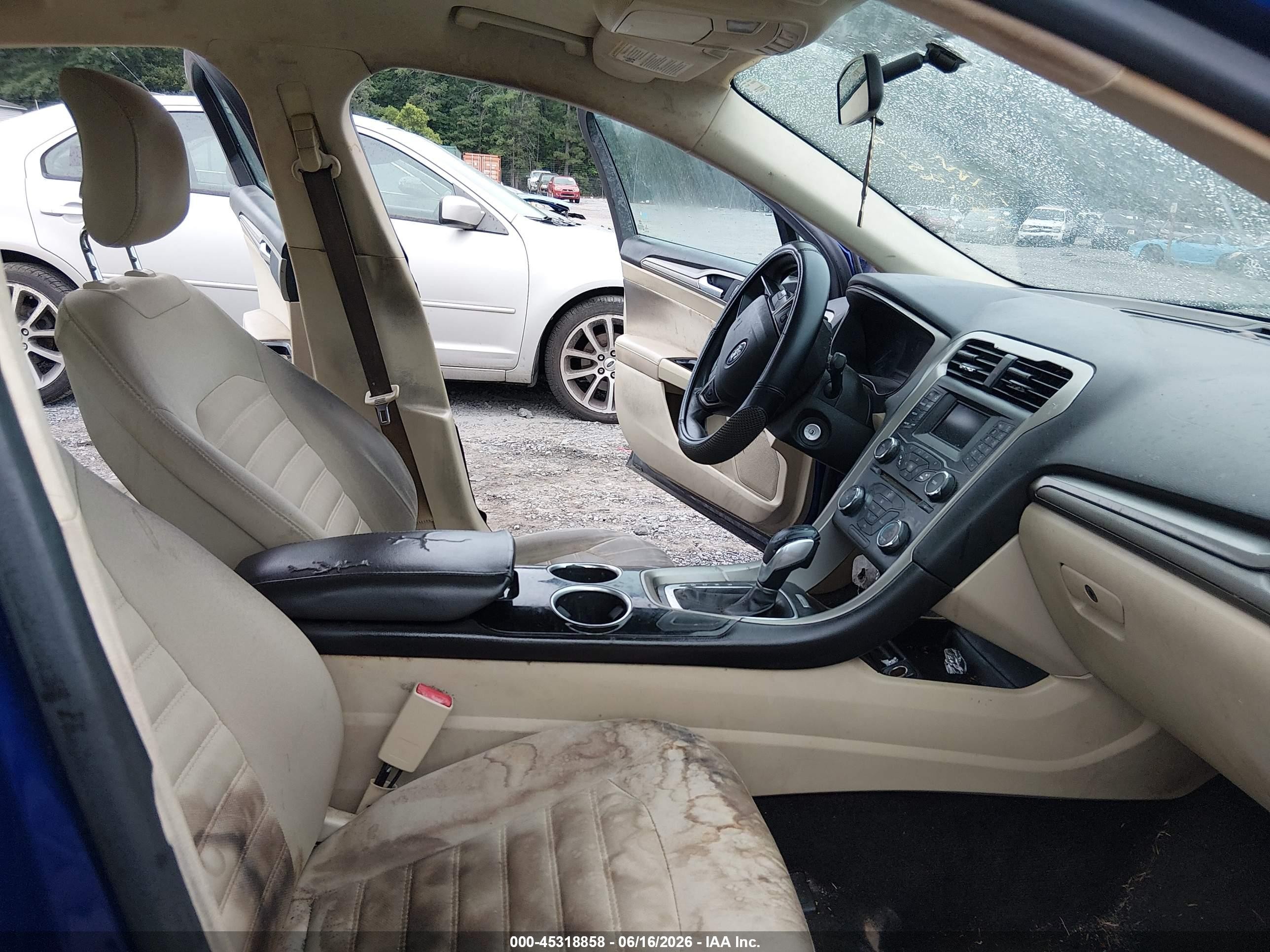 2014 Ford Fusion Se Blue vin: 3FA6P0H71ER130972