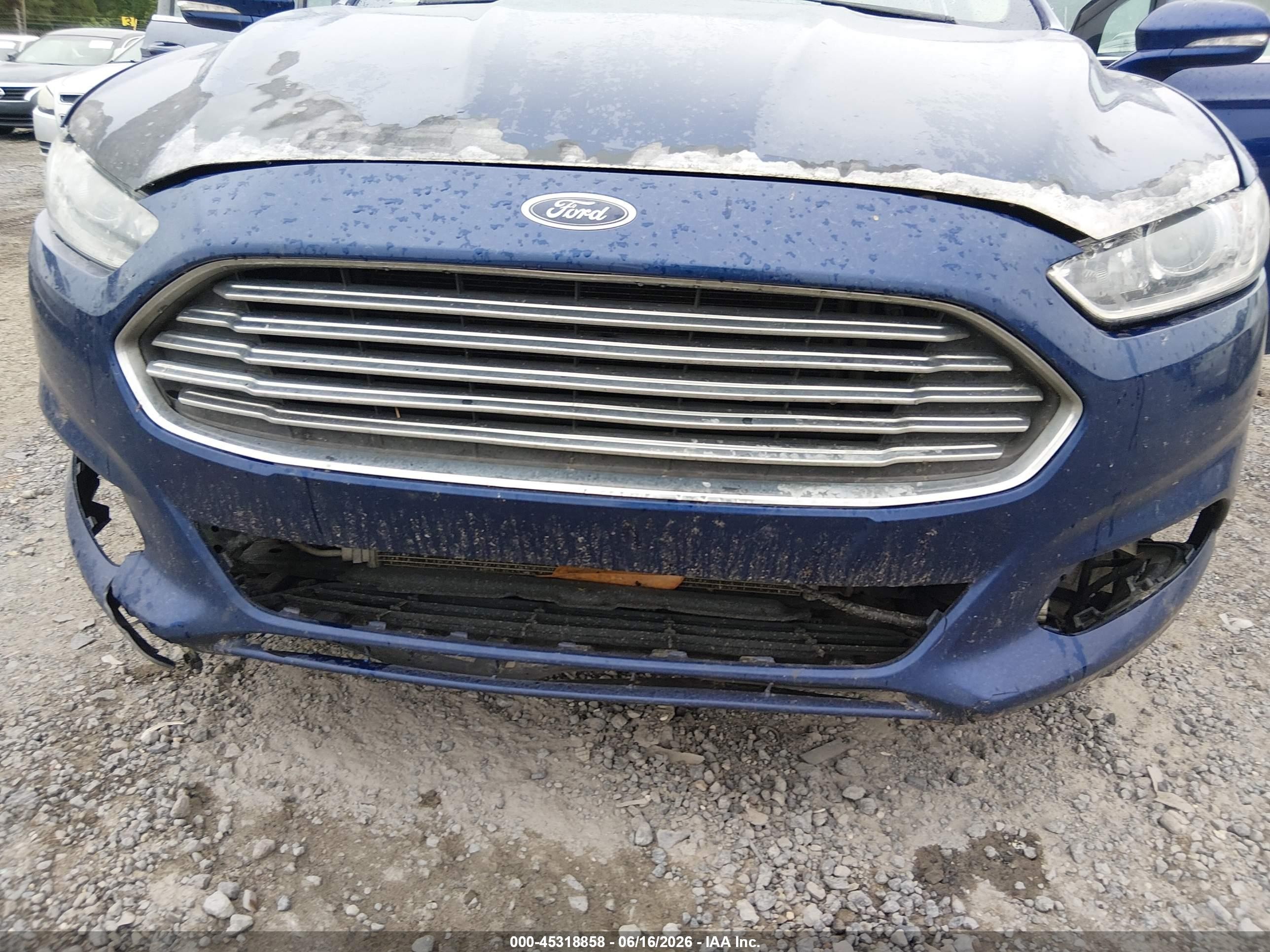 2014 Ford Fusion Se Blue vin: 3FA6P0H71ER130972